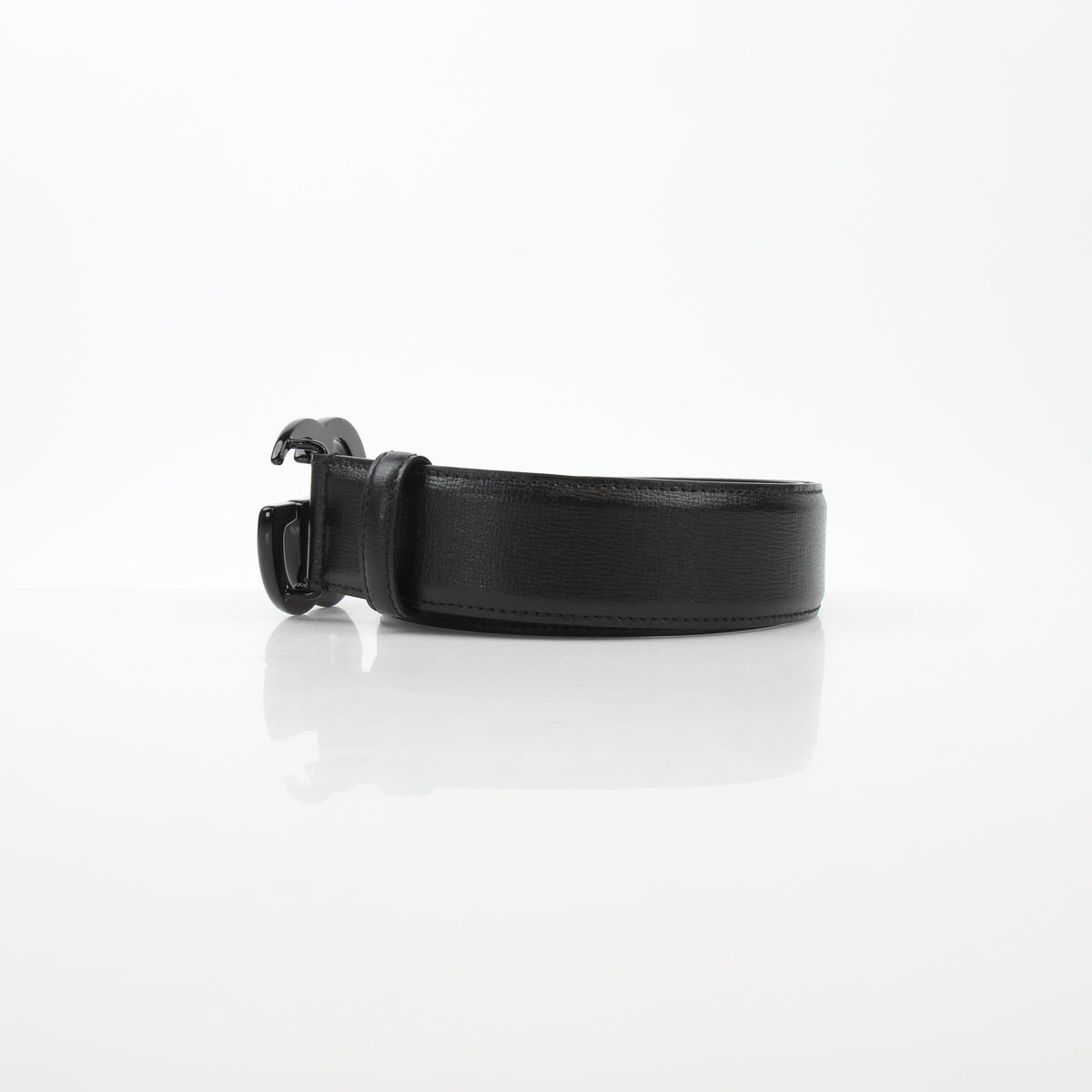 Gucci Black GG Marmont Wide Belt 80/32
