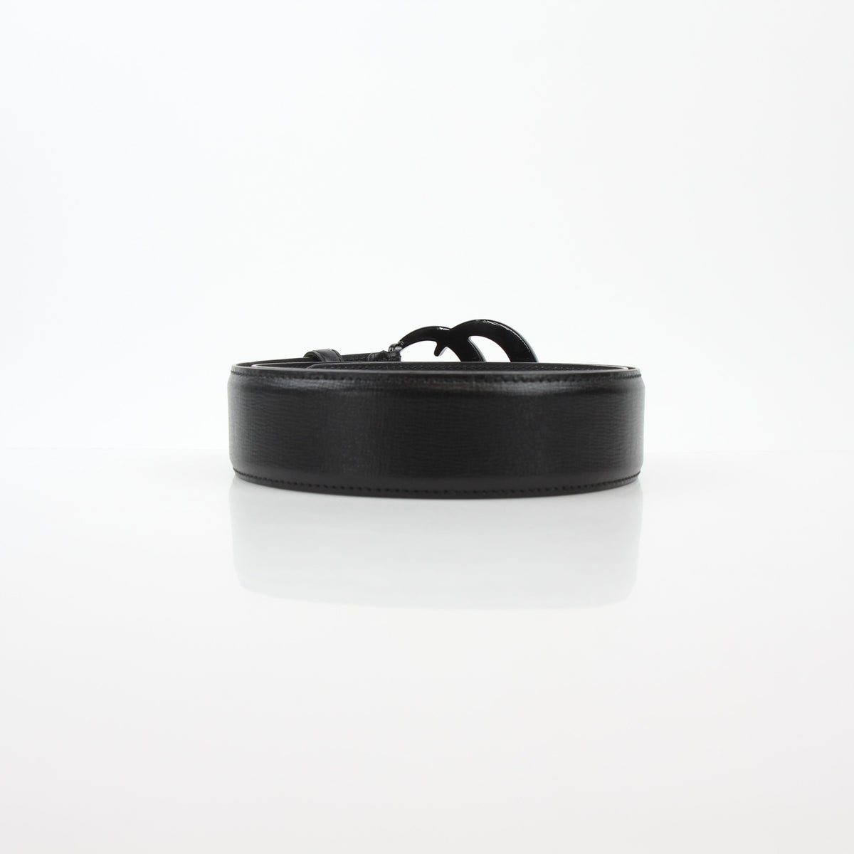 Gucci Black GG Marmont Wide Belt 80/32