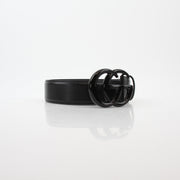 Gucci Black GG Marmont Wide Belt 80/32