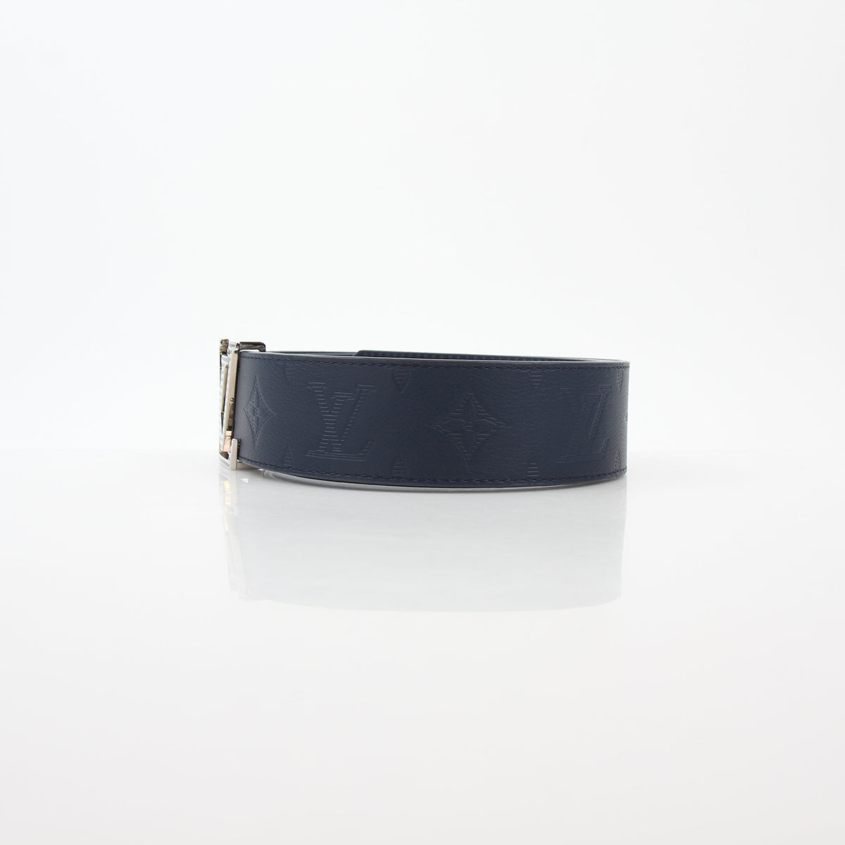 Louis Vuitton Navy LV Shadow 40mm Reversible Belt 100/40