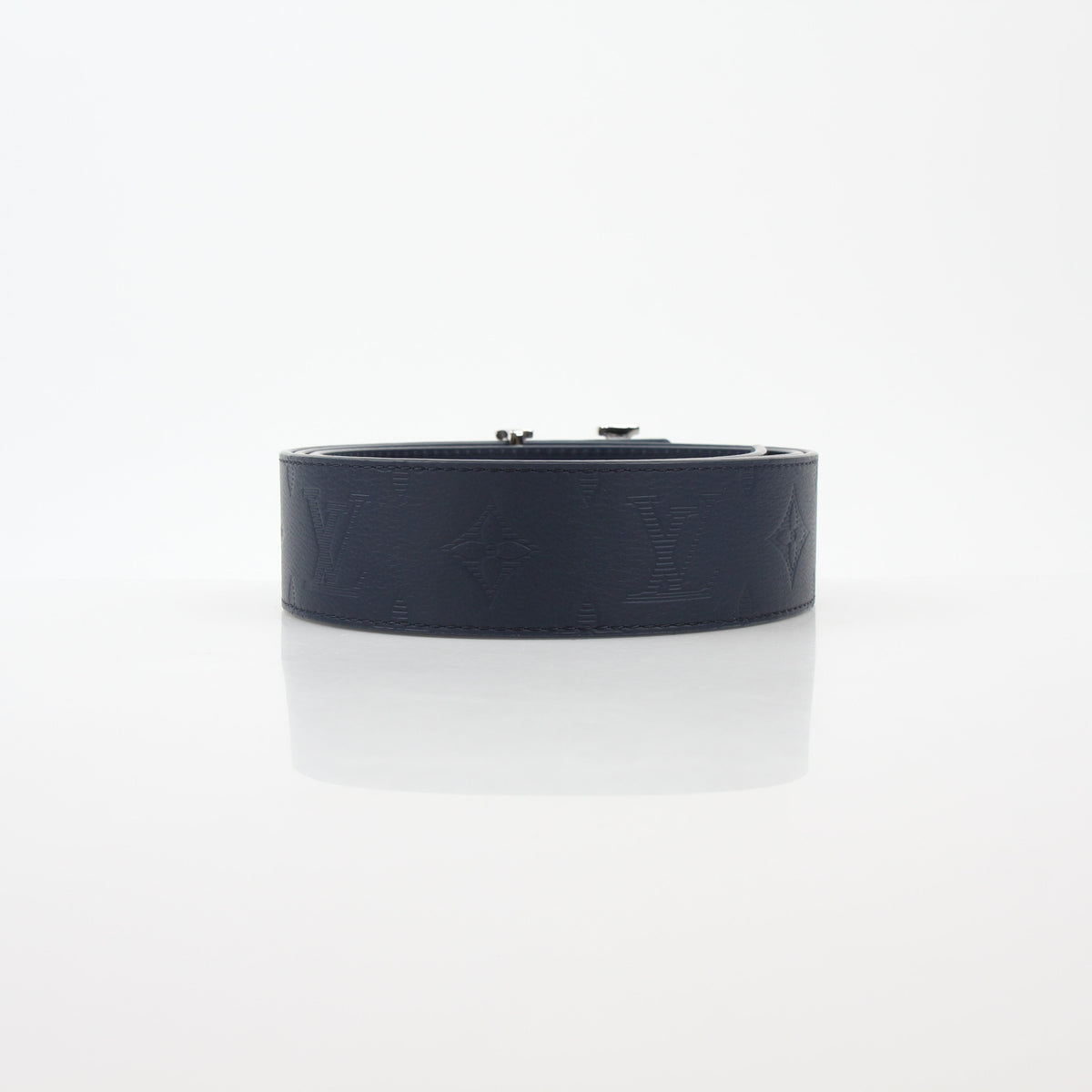 Louis Vuitton Navy LV Shadow 40mm Reversible Belt 100/40