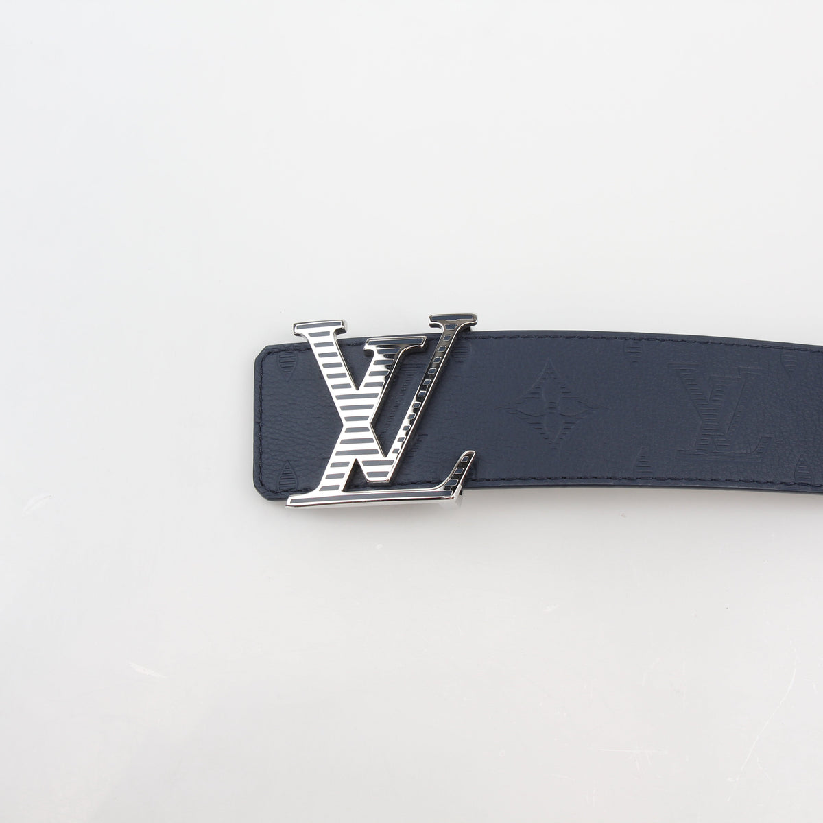 Louis Vuitton Navy LV Shadow 40mm Reversible Belt 100/40