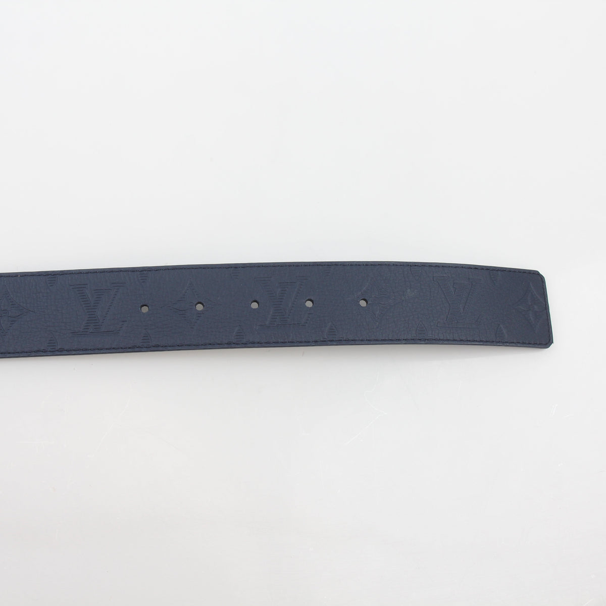 Louis Vuitton Navy LV Shadow 40mm Reversible Belt 100/40