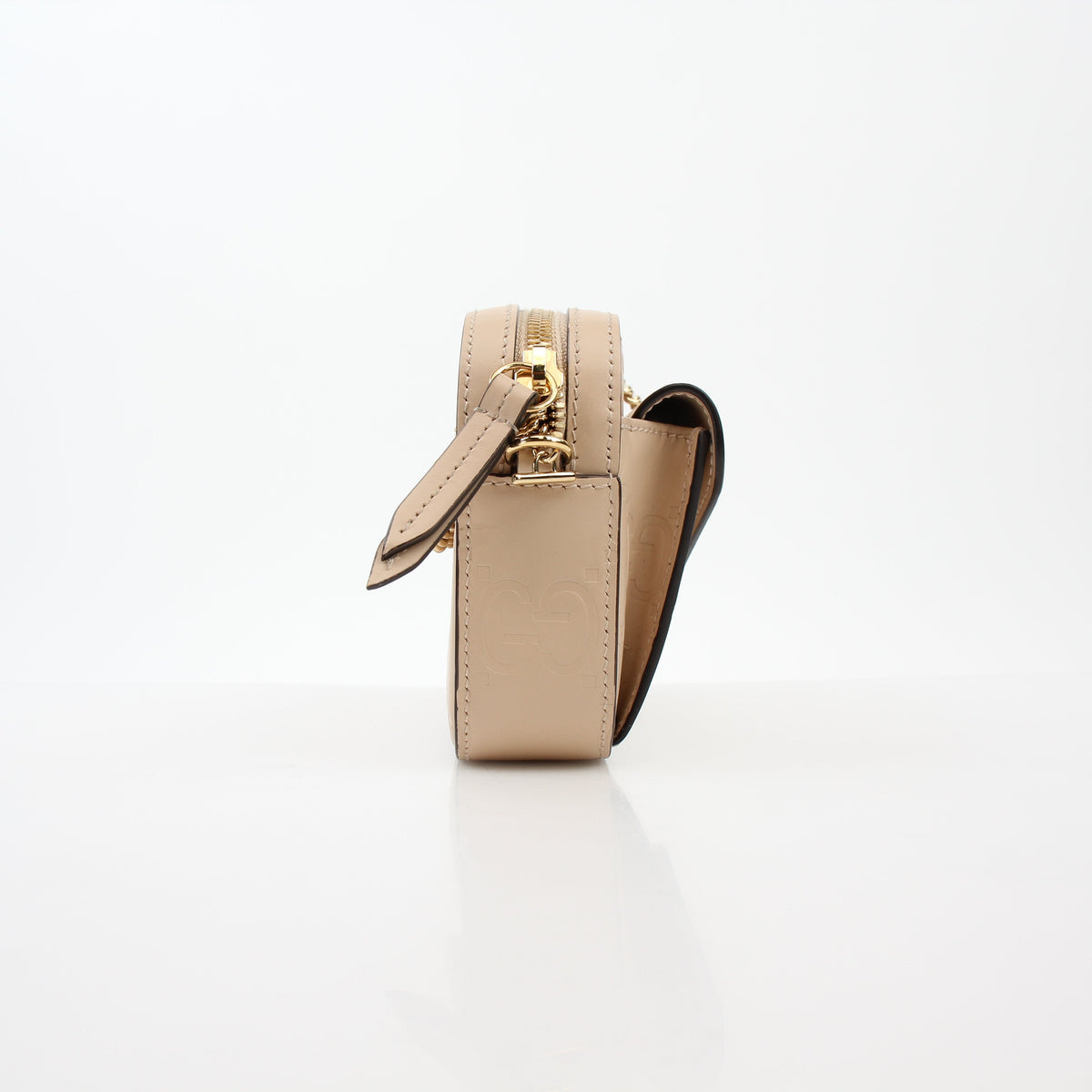 Gucci Beige GG Embossed Gilbert Mini Crossbody Bag
