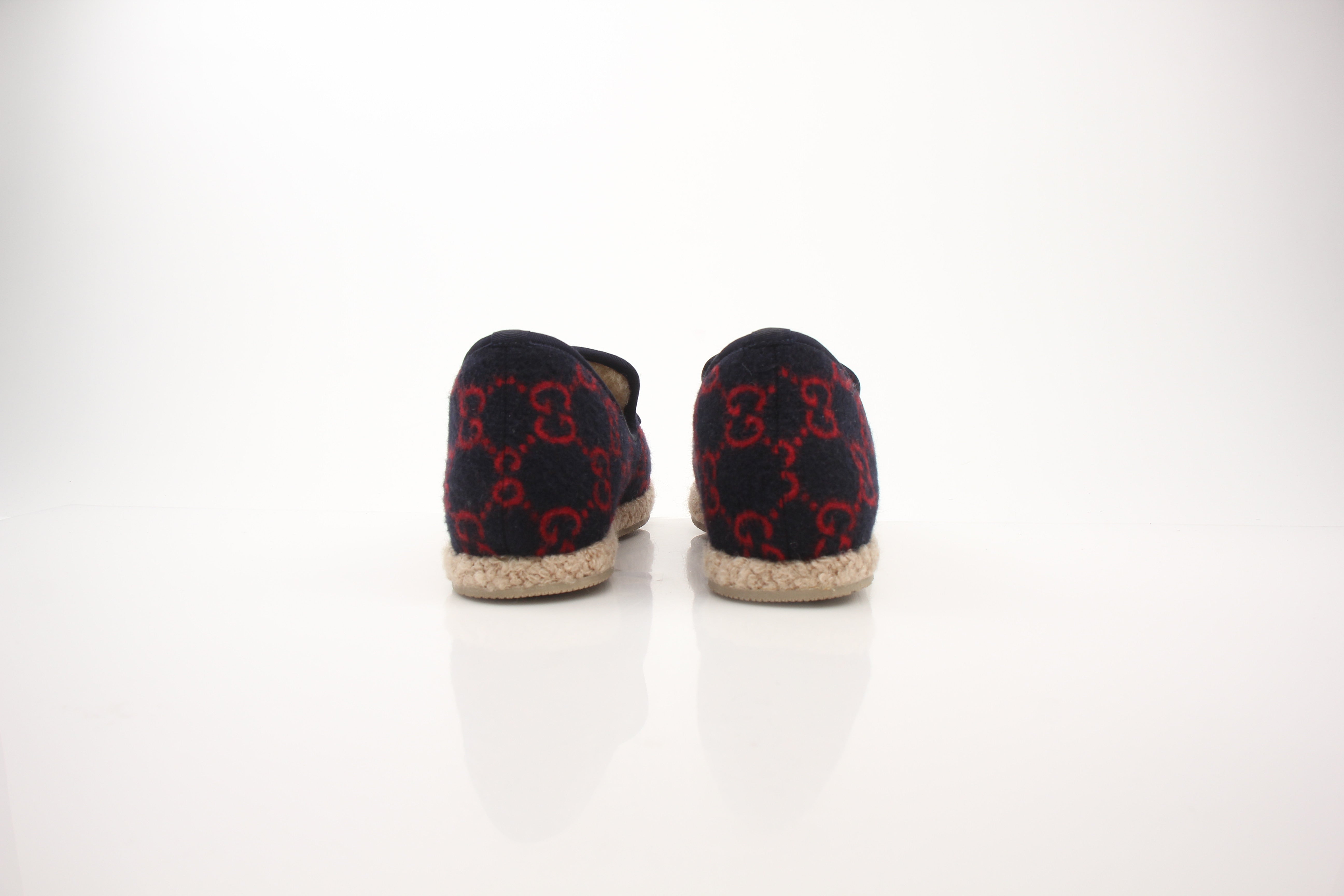 Gucci Men’s Fria Horsebit GG Wool Espadrille Loafers