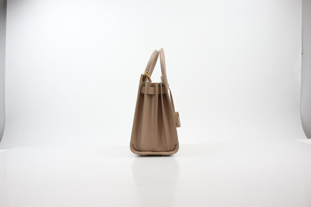 Saint Laurent Taupe Sac de Jour Baby Handbag
