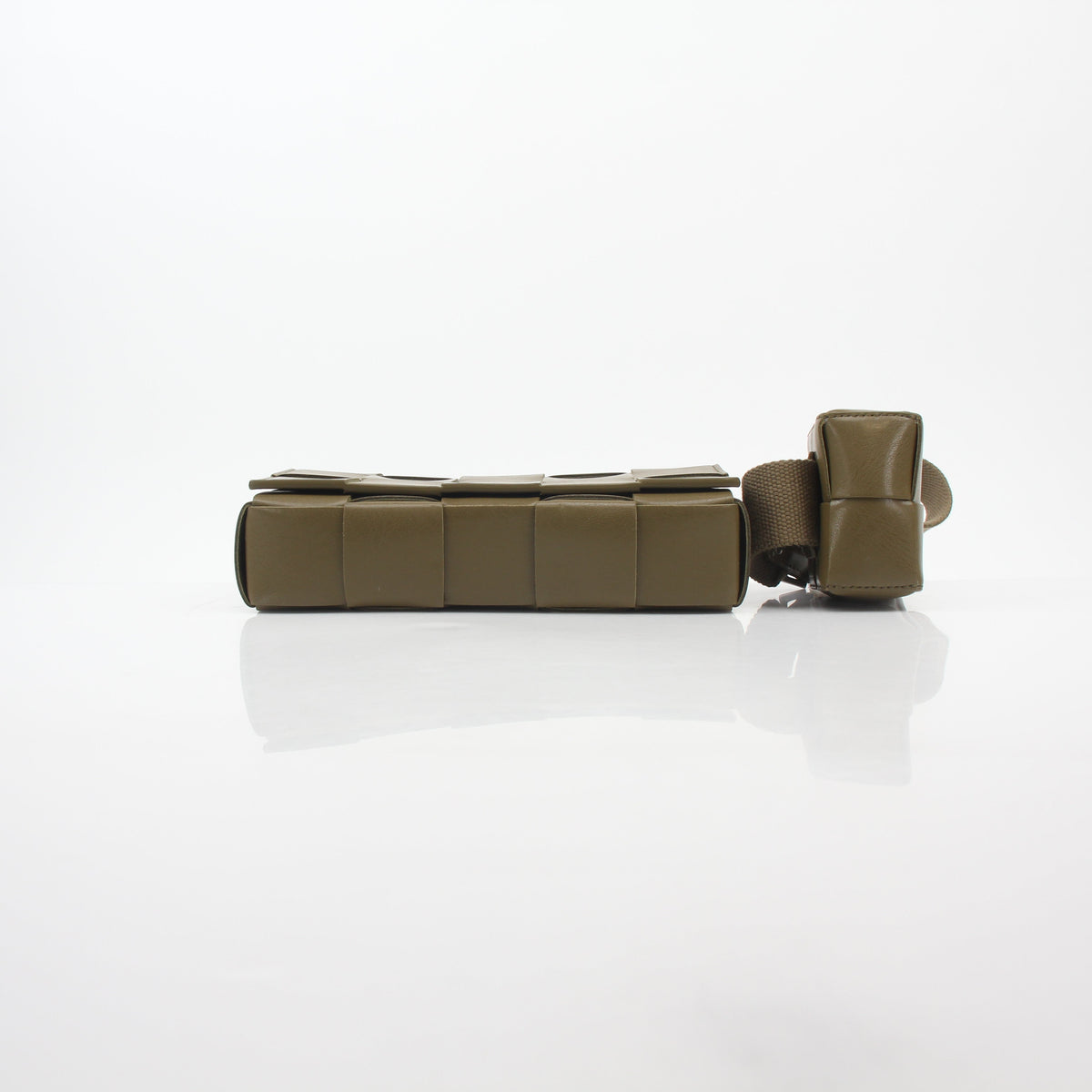 Bottega Veneta Olive Green Cassette on Strap Crossbody Bag