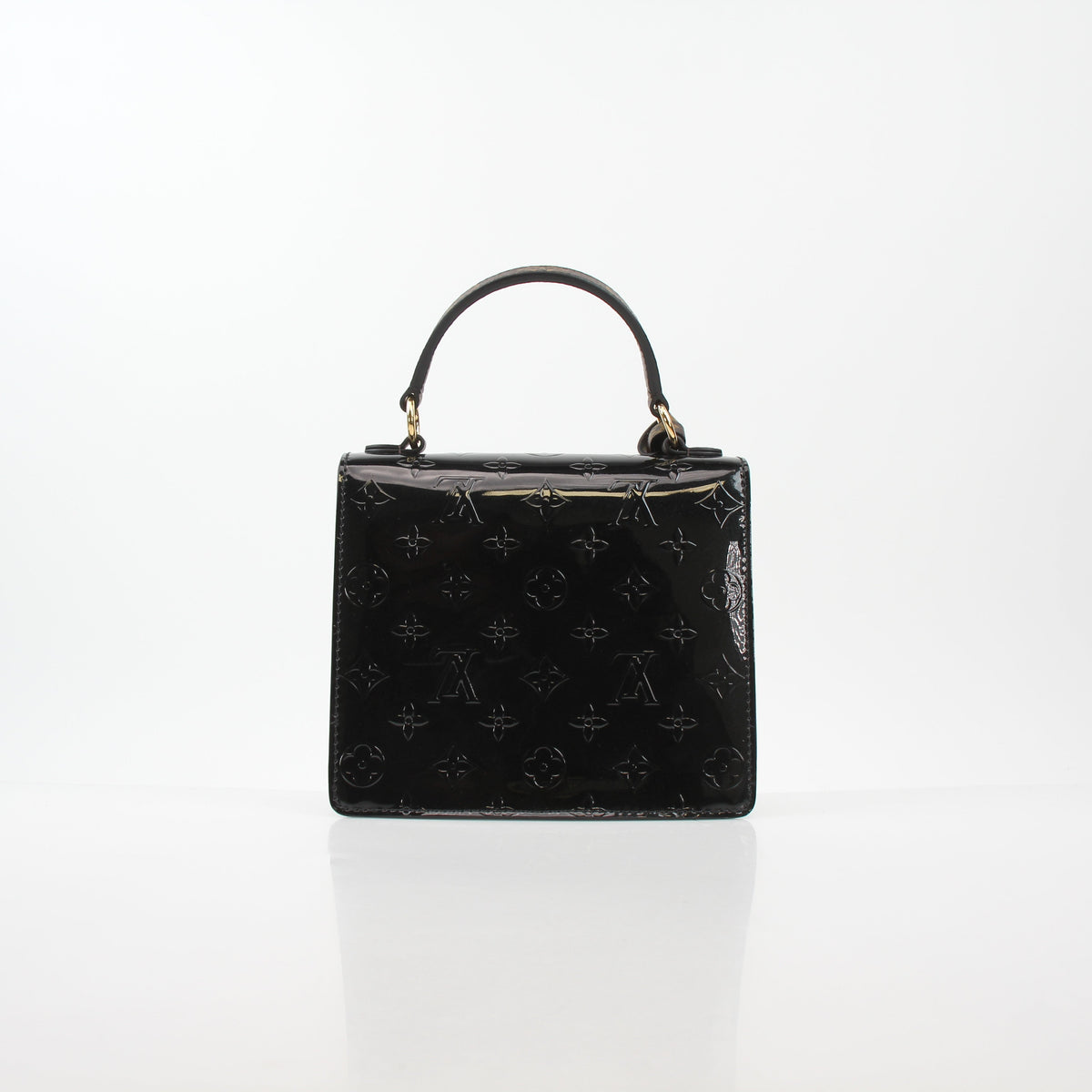Louis Vuitton Black Monogram Vernis Spring Street PM Handbag