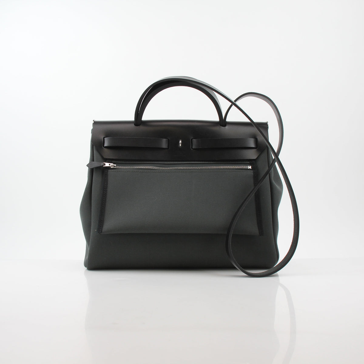 Hermès Black Herbag Zip 31 Handbag