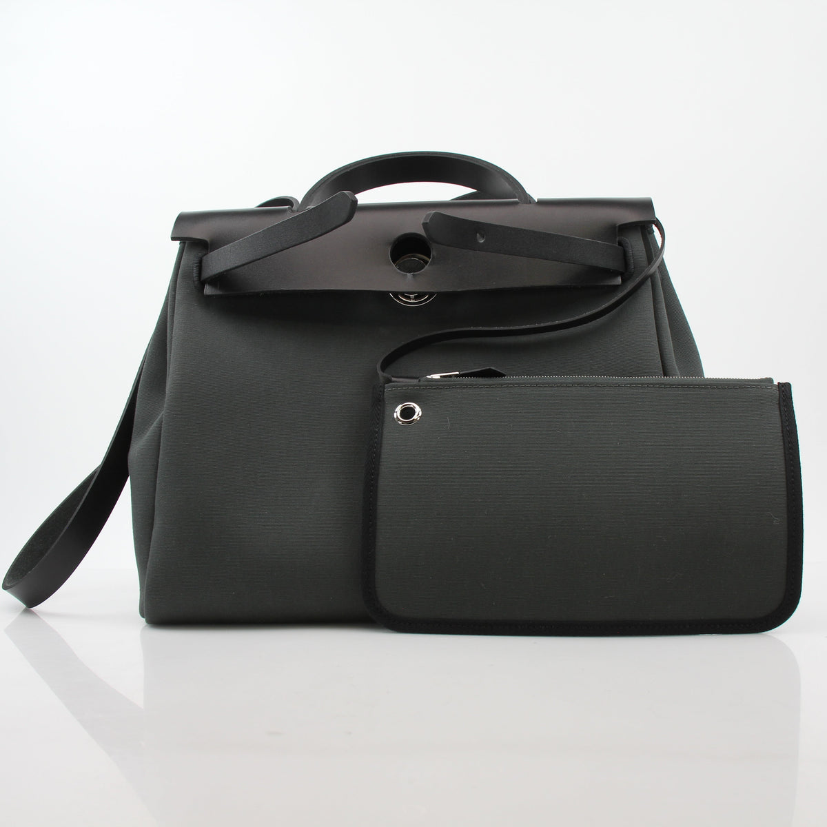 Hermès Black Herbag Zip 31 Handbag