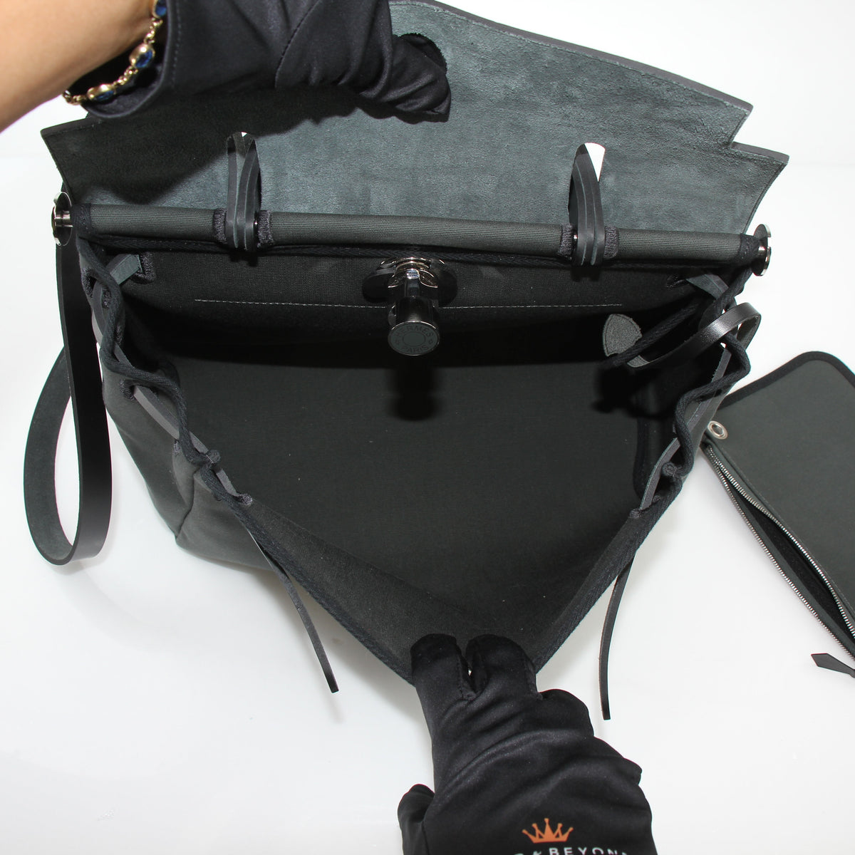 Hermès Black Herbag Zip 31 Handbag