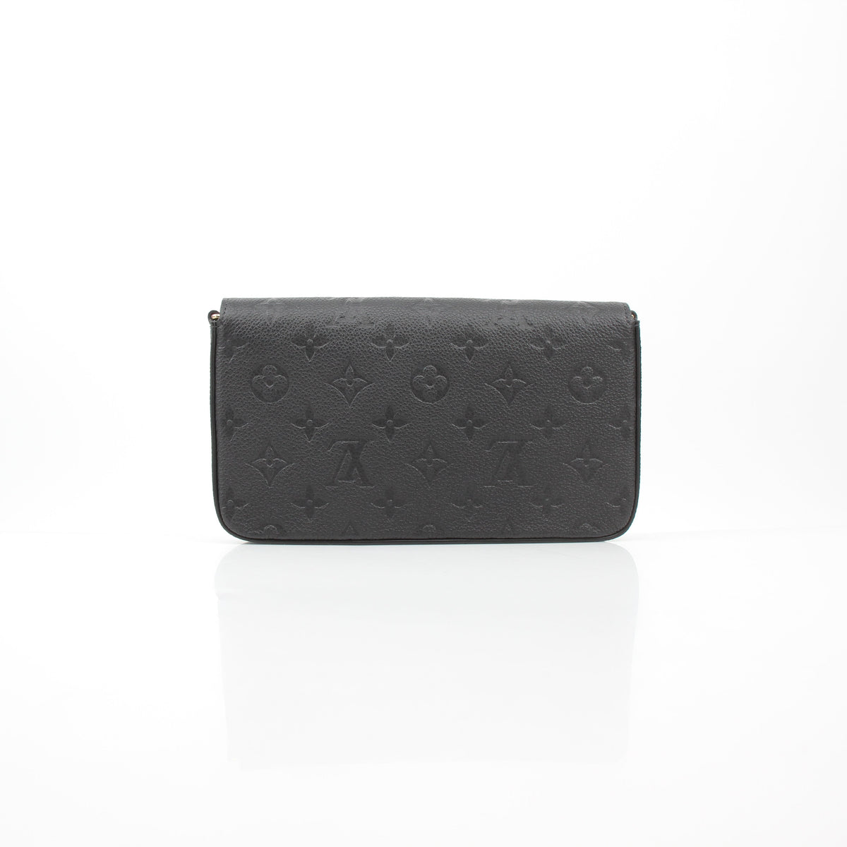 Louis Vuitton Black Monogram Empreinte Pochette Félicie Wallet on Chain