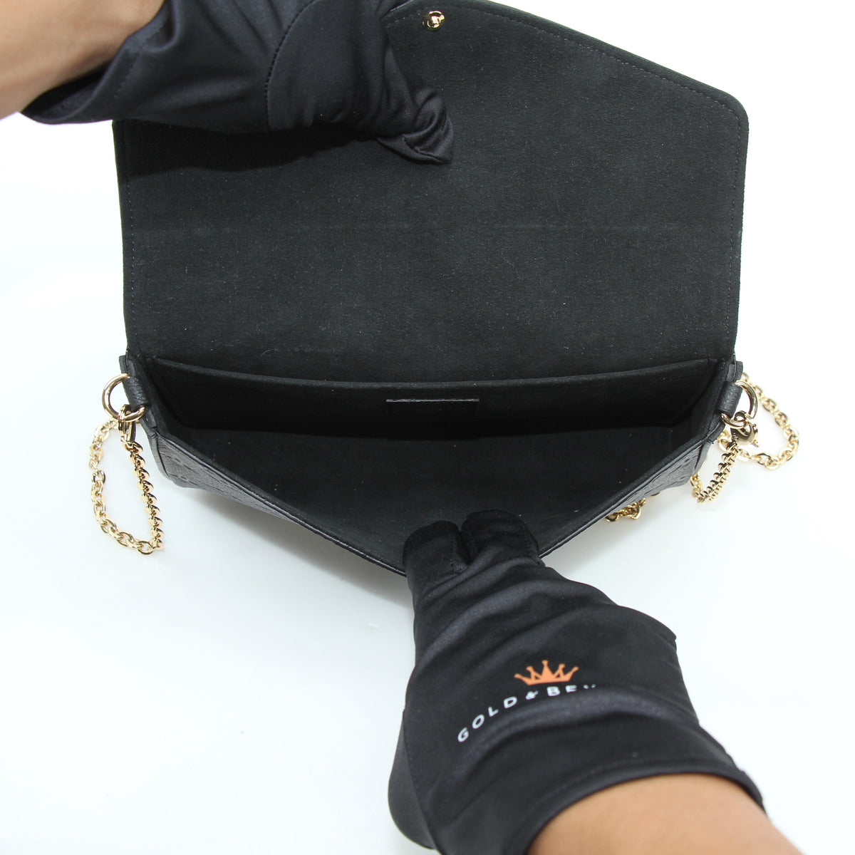 Louis Vuitton Black Monogram Empreinte Pochette Félicie Wallet on Chain