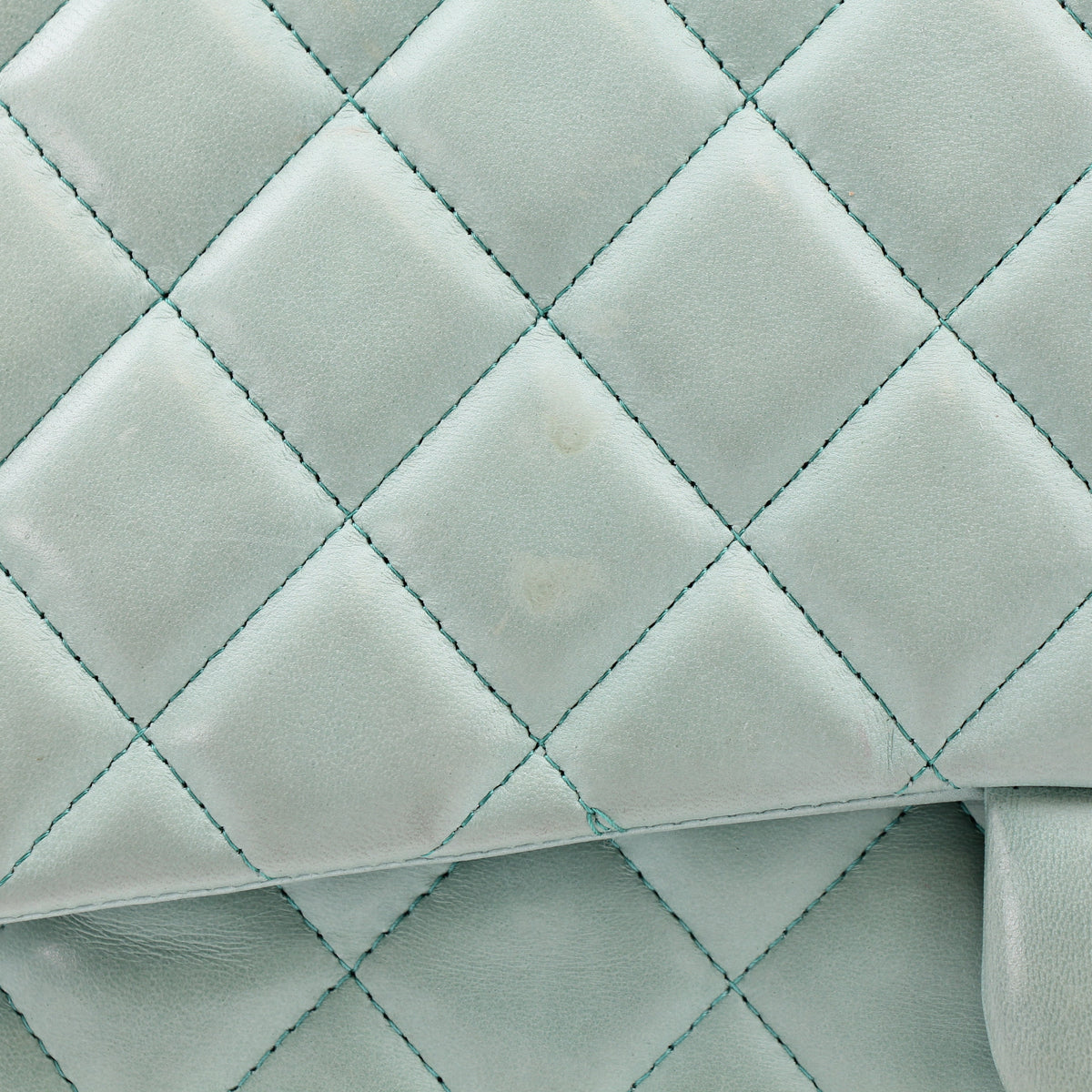 Chanel Light Mint Green Jumbo Classic Flap Bag