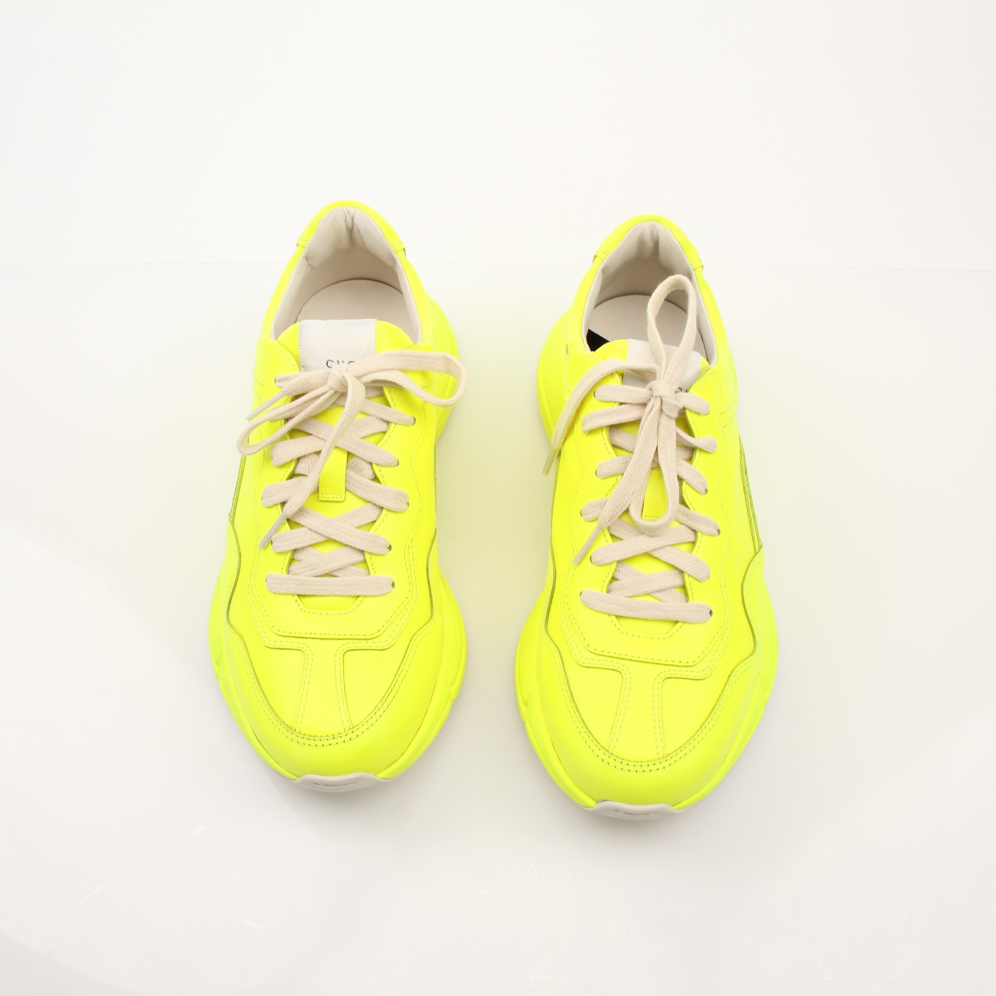 Gucci Men’s Rhyton Neon Leather Sneakers
