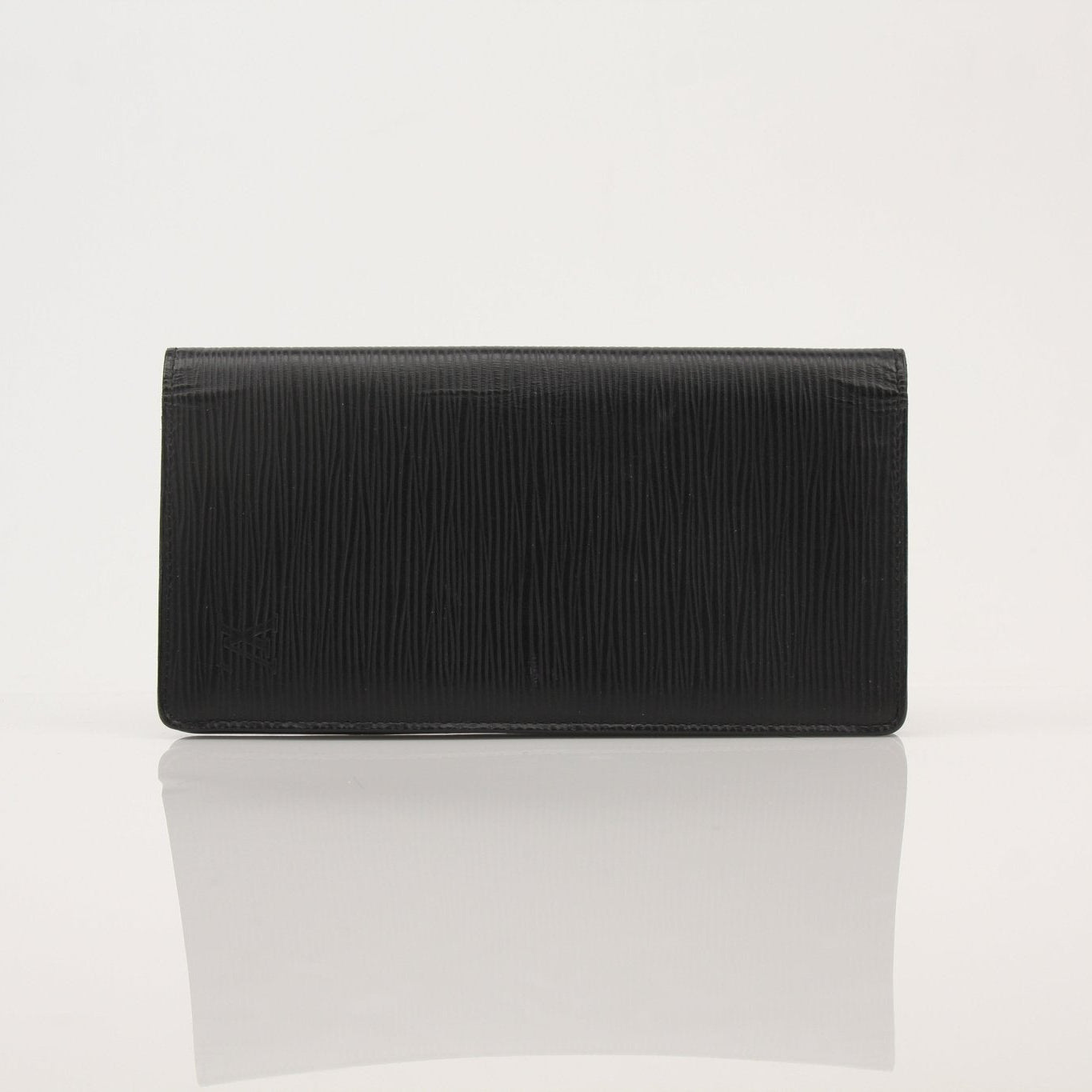 Louis Vuitton Epi Brazza wallet by Gold & Beyond, showcasing textured leather with multiple card slots and a sleek design.
