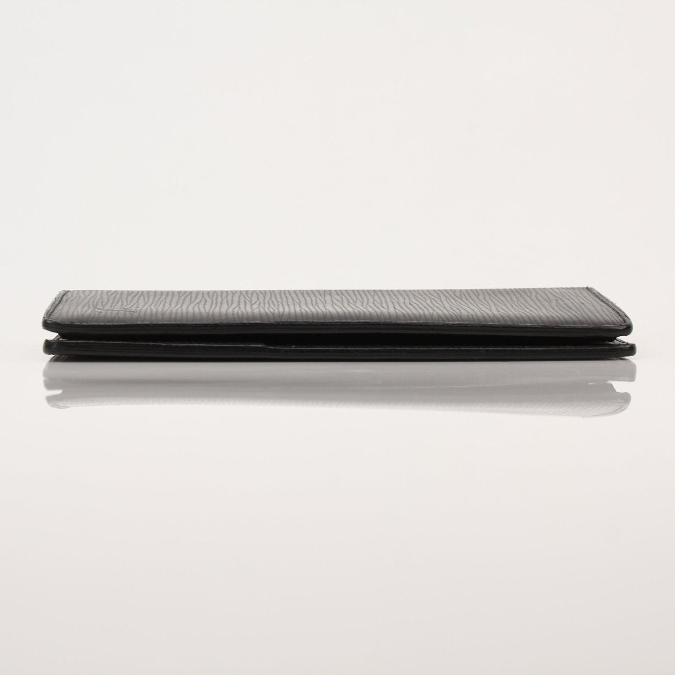 Louis Vuitton Epi Brazza wallet by Gold & Beyond, showing the textured leather surface, multiple card slots, and sleek design.