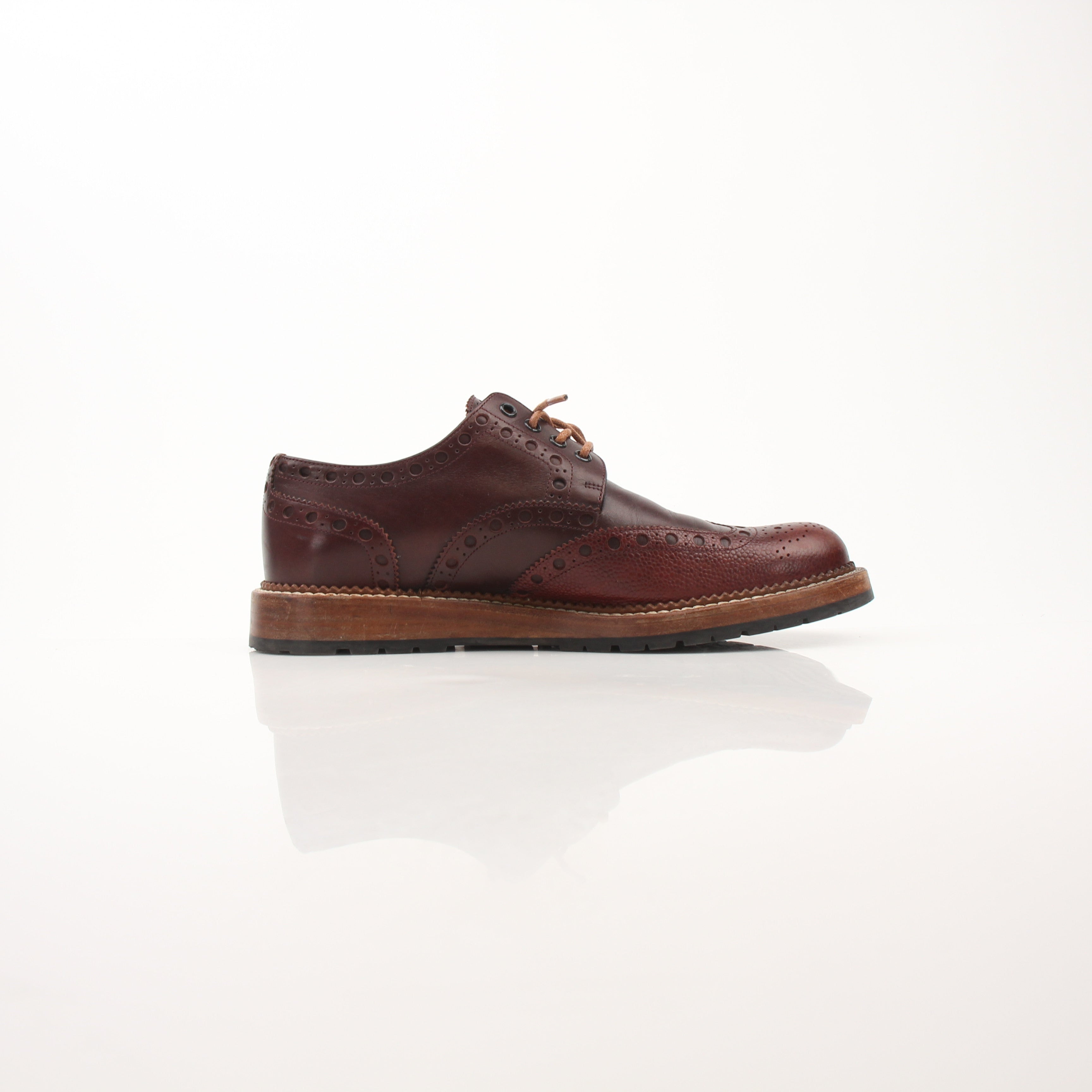 Louis Vuitton Men’s Leather Wingtip Brogue Derby Shoes