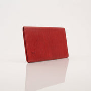 Louis Vuitton Epi checkbook wallet by Gold & Beyond, featuring textured leather, multiple card slots, and a sleek wallet design.