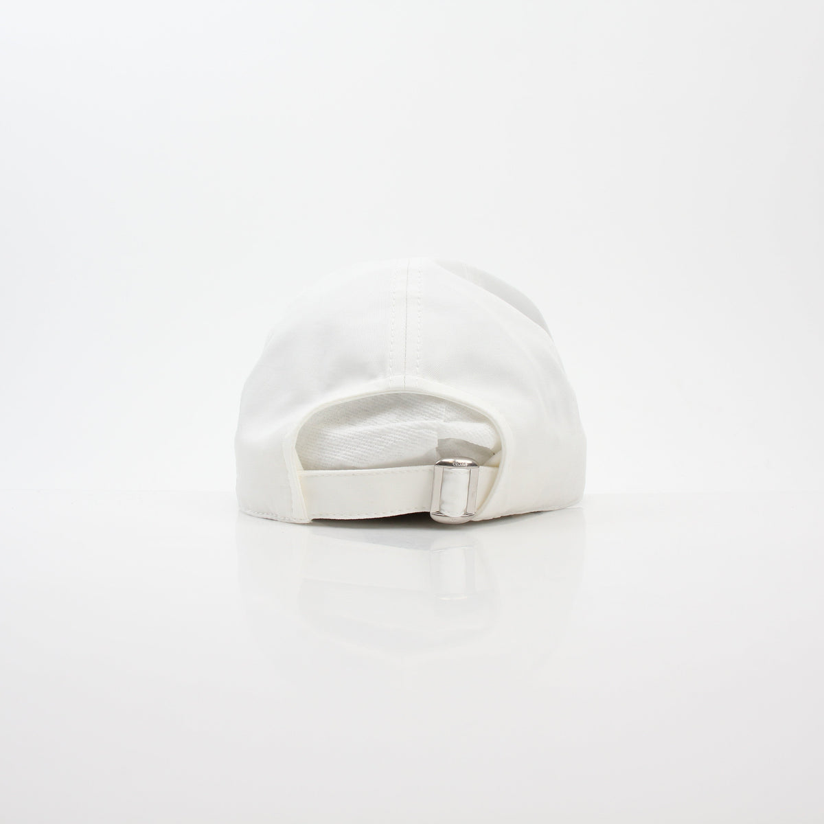 Celine White Cotton Baseball Cap