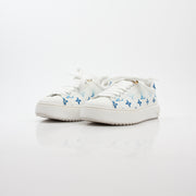 Louis Vuitton White & Blue Monogram Time Out Sneakers