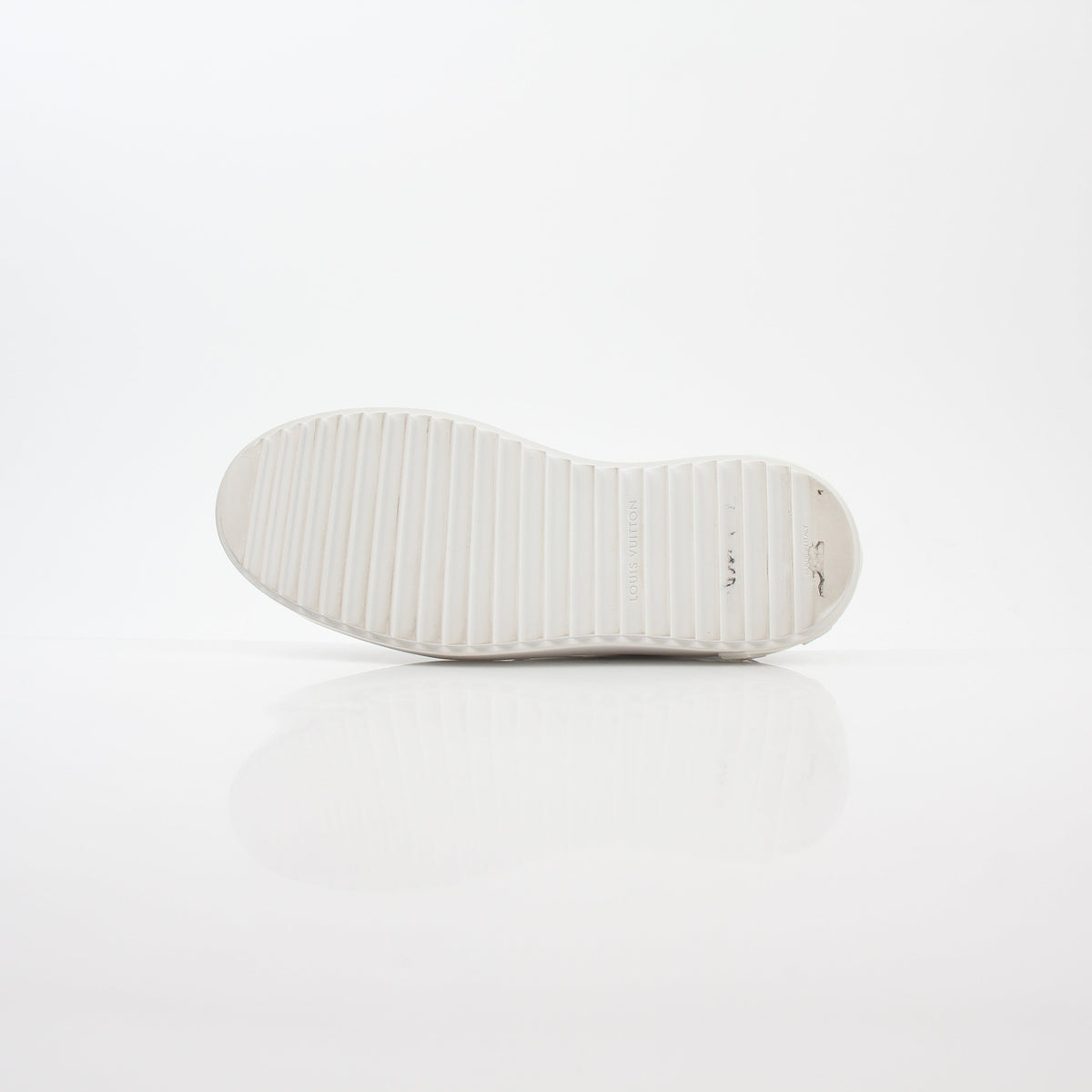 Louis Vuitton White & Blue Monogram Time Out Sneakers