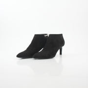 Hermès Black Suede Pointed-Toe Ankle Booties