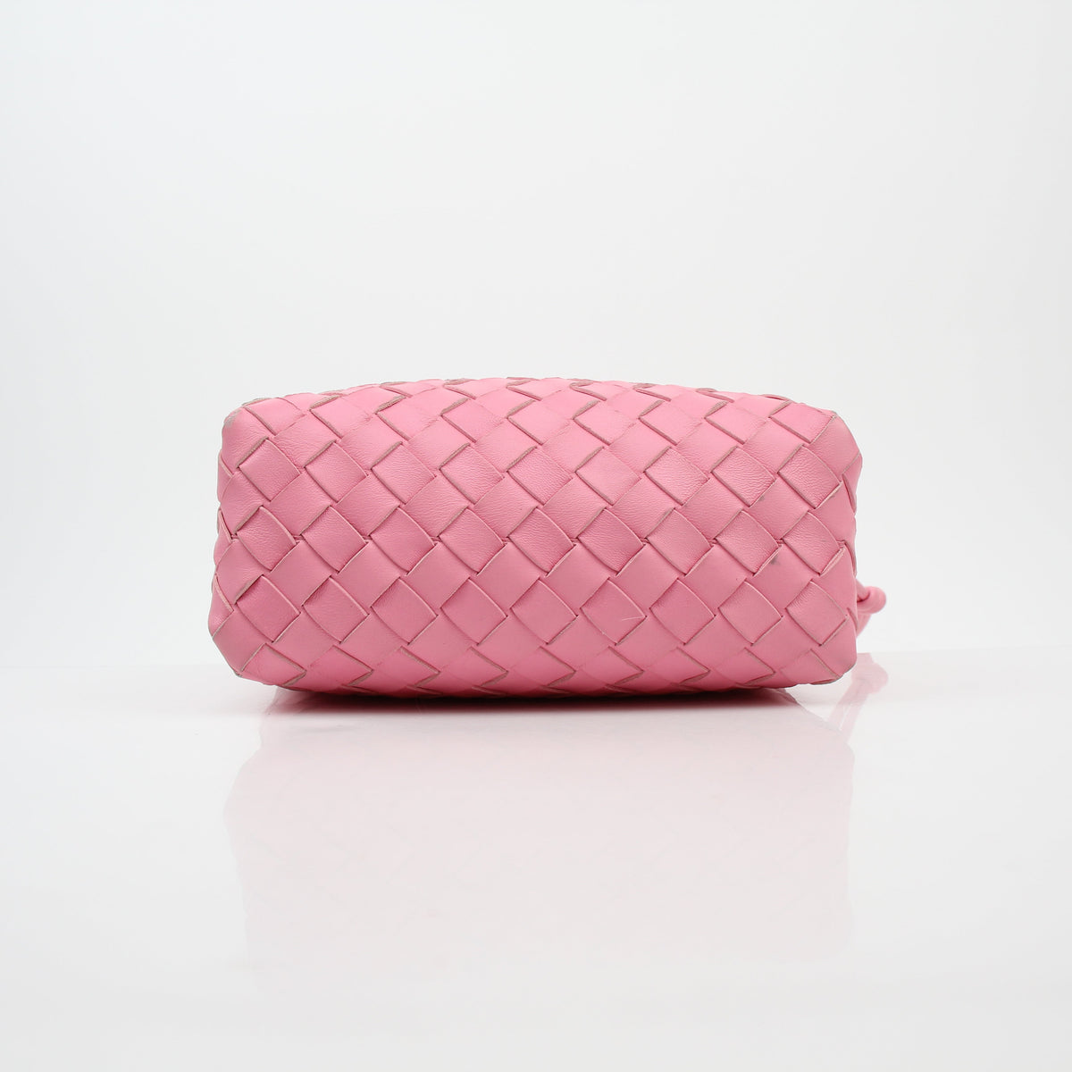 Bottega Veneta Pink Intrecciato Loop Camera Bag