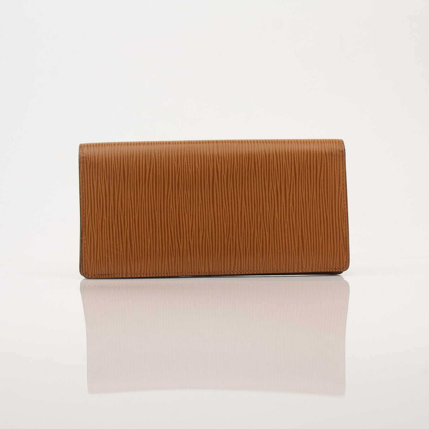 Louis Vuitton Epi Brazza Wallet by Gold & Beyond, featuring textured leather, multiple card slots, and a sleek design.