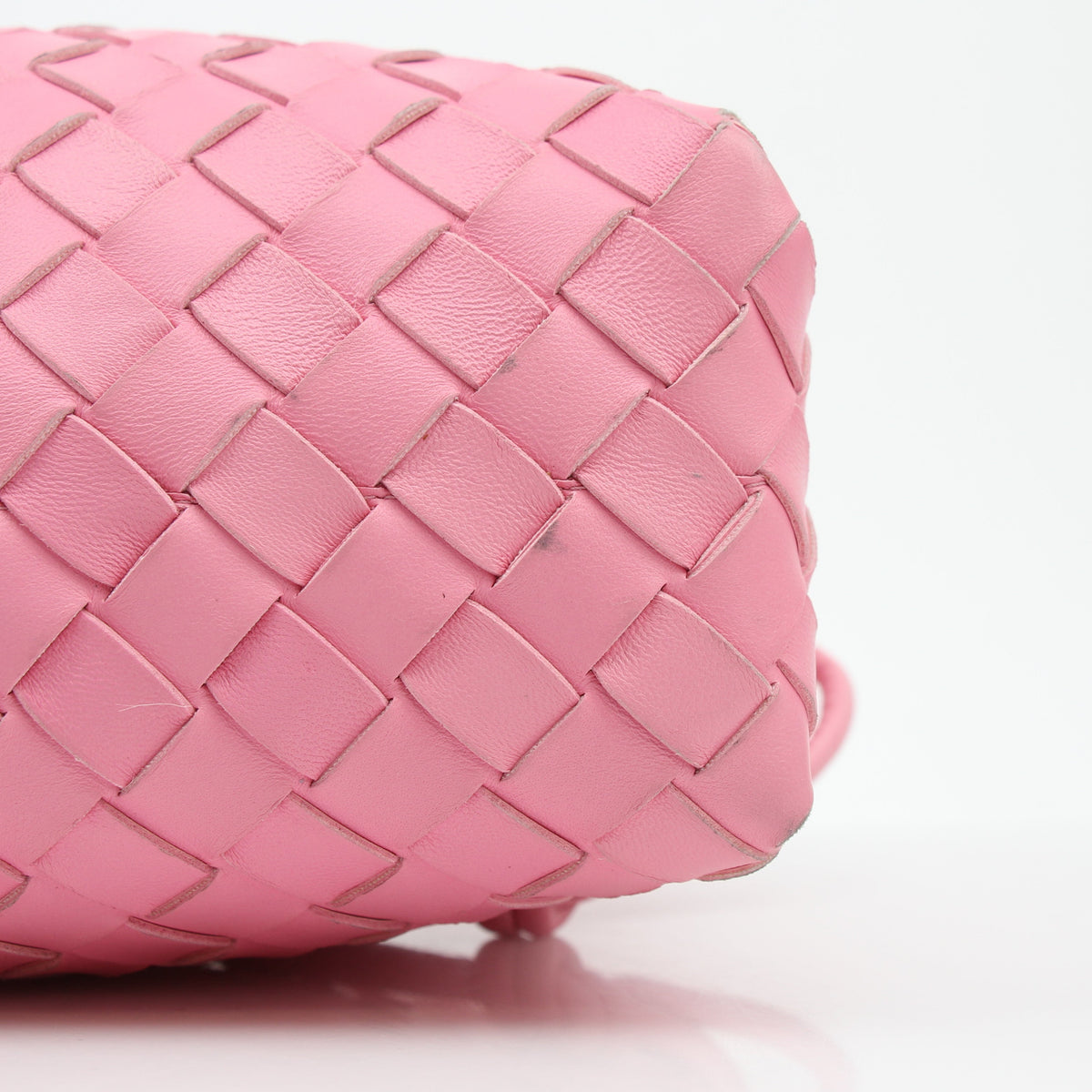 Bottega Veneta Pink Intrecciato Loop Camera Bag