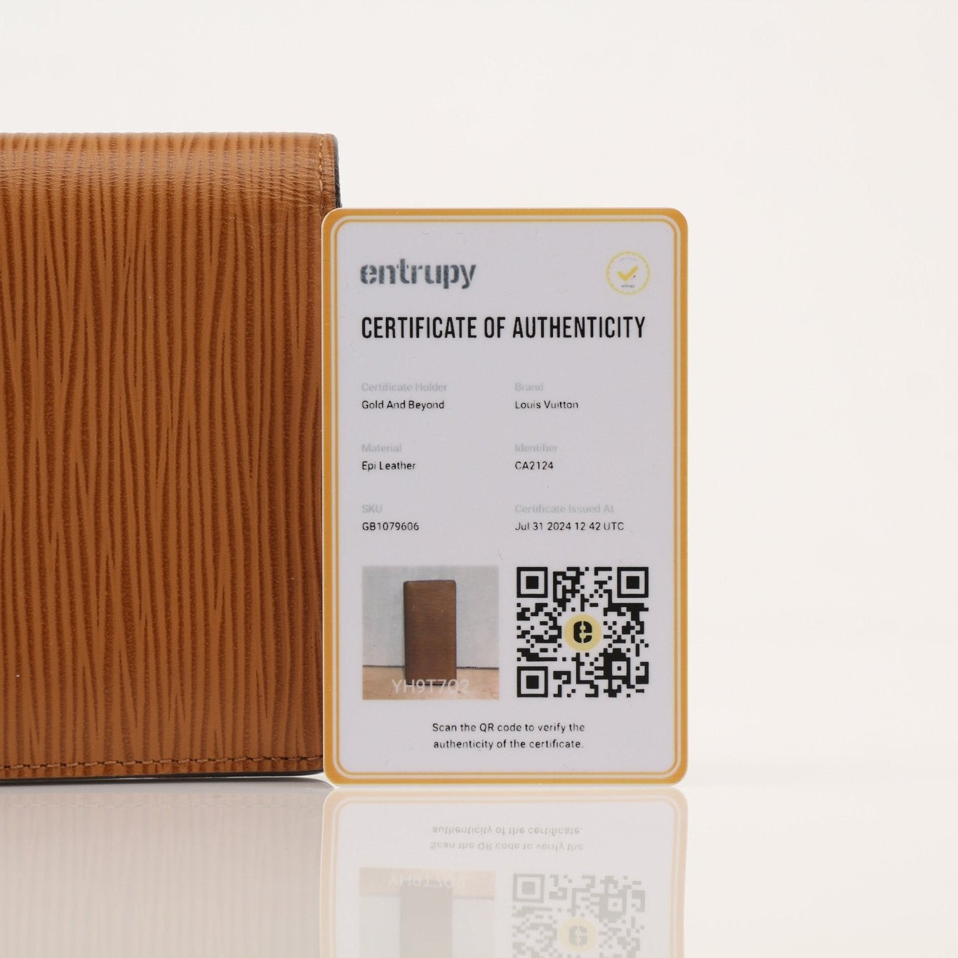 Louis Vuitton Epi Brazza Wallet by Gold & Beyond, featuring textured leather, multiple card slots, and a sleek design.