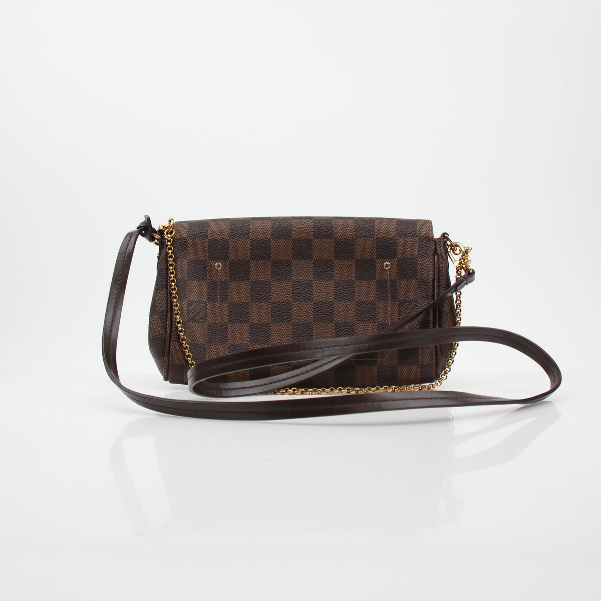 Louis Vuitton Brown Damier Ebene Favorite PM Shoulder Bag