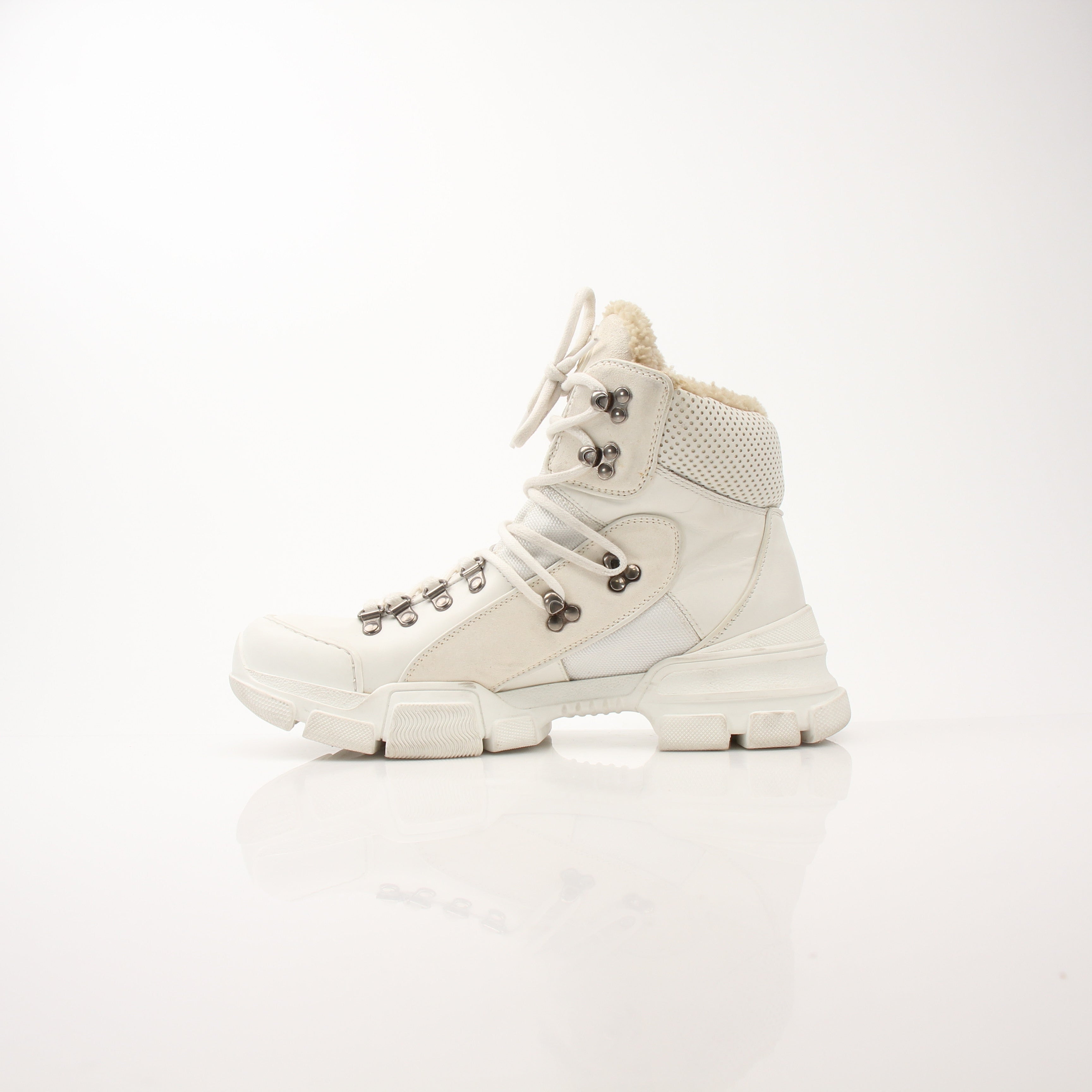 Gucci Women’s Flashtrek White Boots