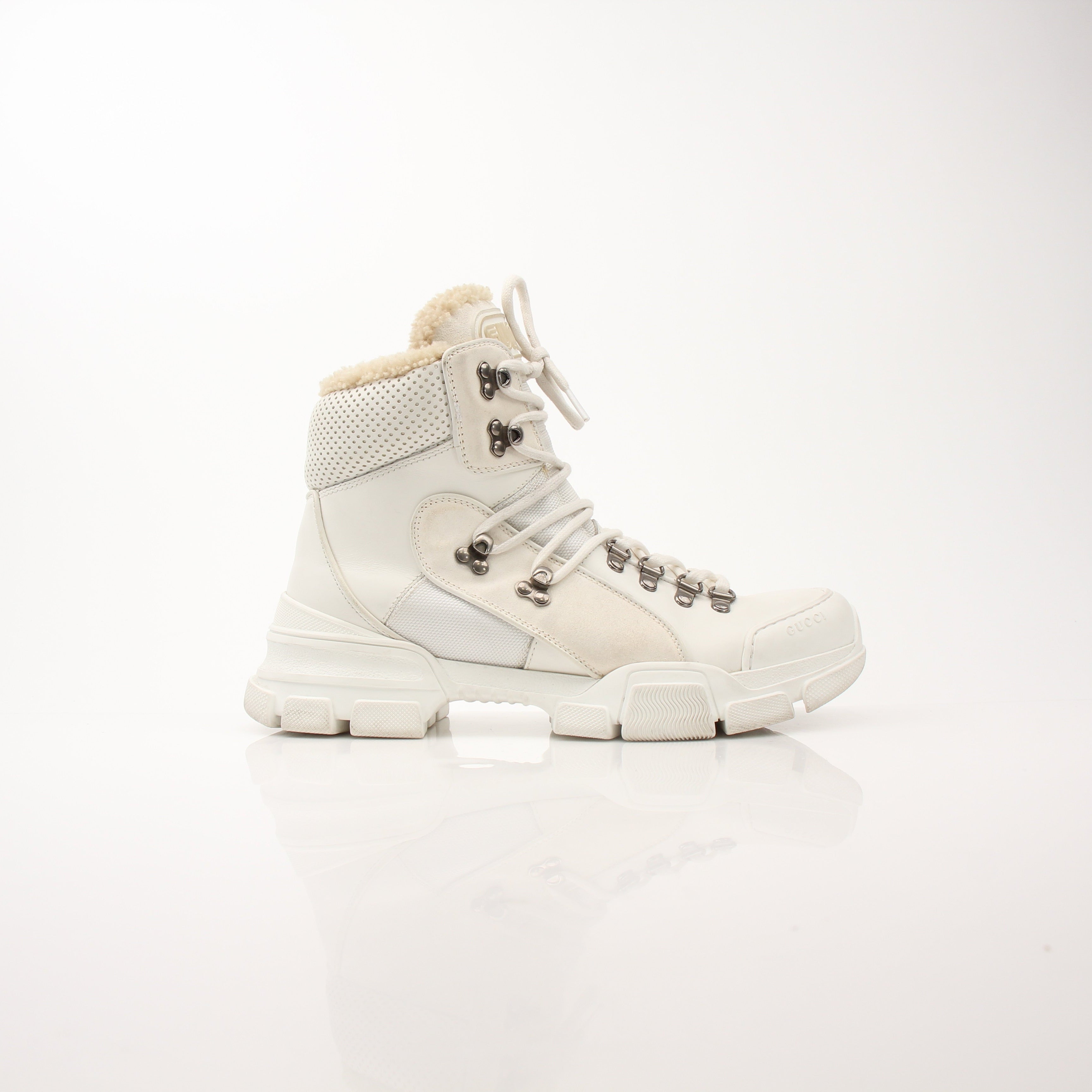 Gucci Women’s Flashtrek White Boots
