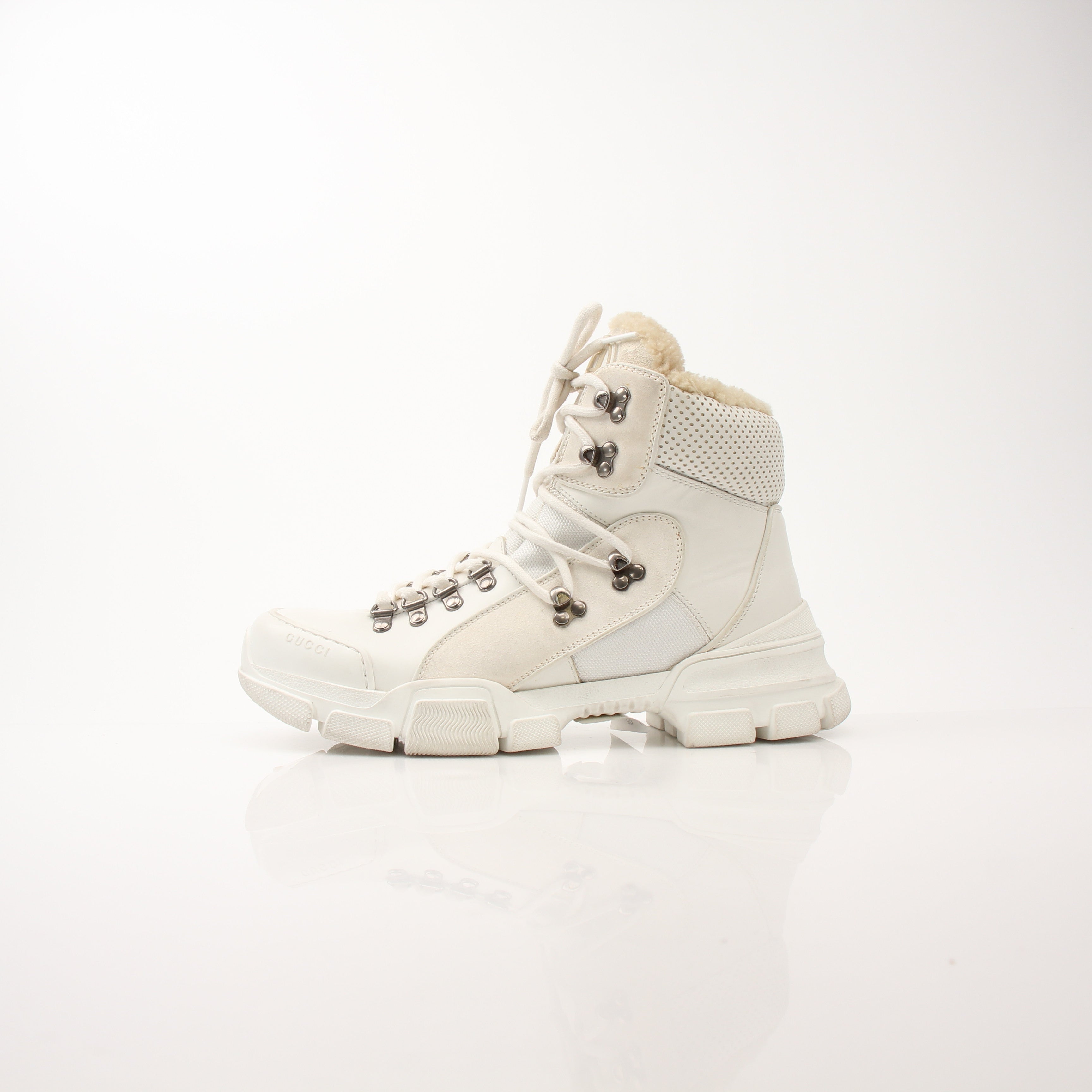 Gucci Women’s Flashtrek White Boots