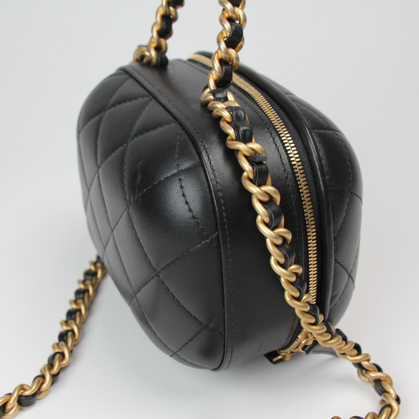 Chanel Matelassé Vanity Shoulder Bag in elegant quilted design, showcasing the iconic brand's luxury craftsmanship.