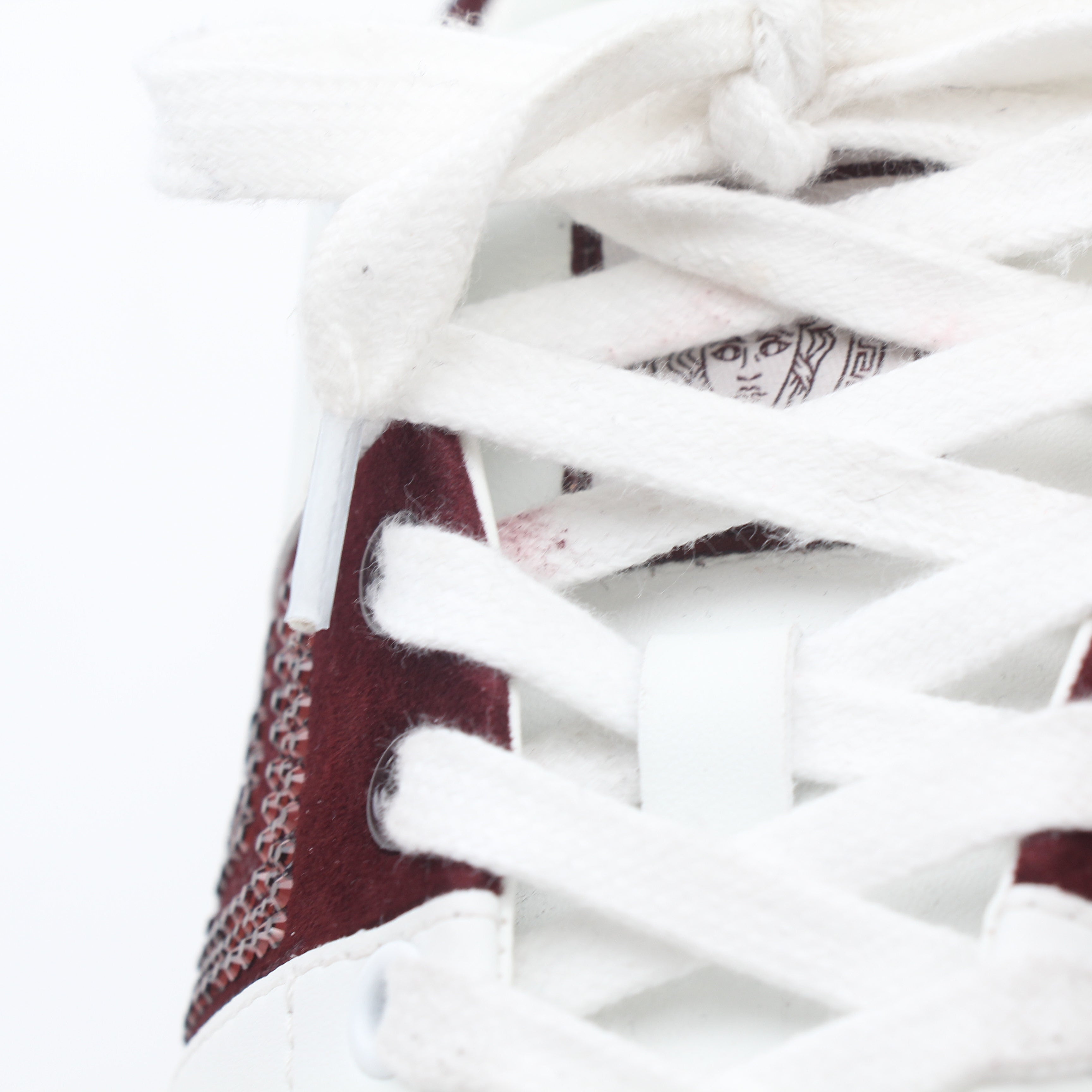 Versace Greca Embellished Leather Sneakers