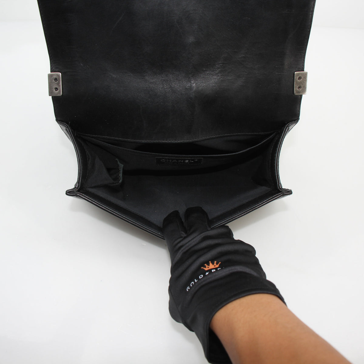 Chanel Black Quilted Calfskin Medium Boy Flap Bag
