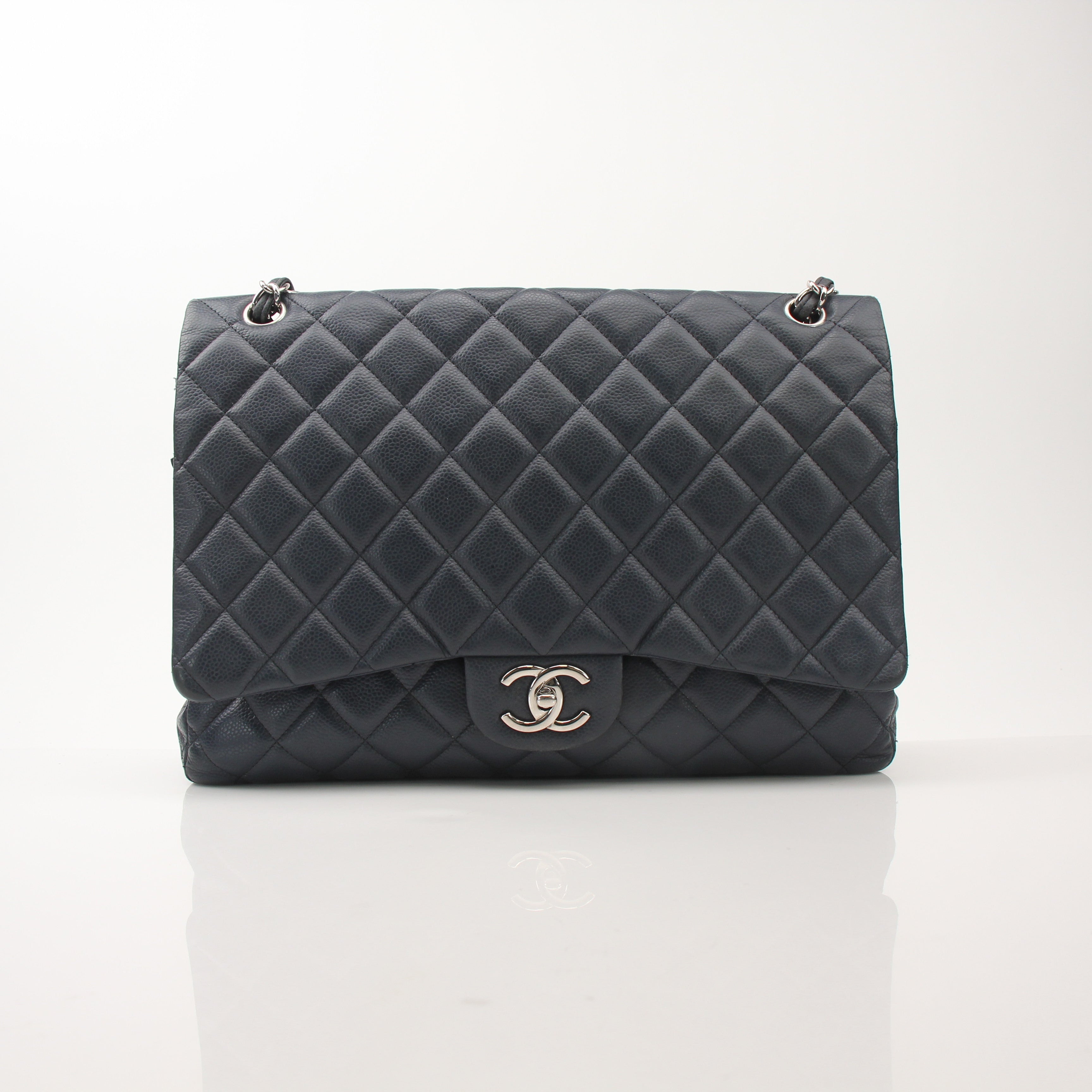 Chanel Caviar Quilted Maxi Double Flap Shoulder Bag