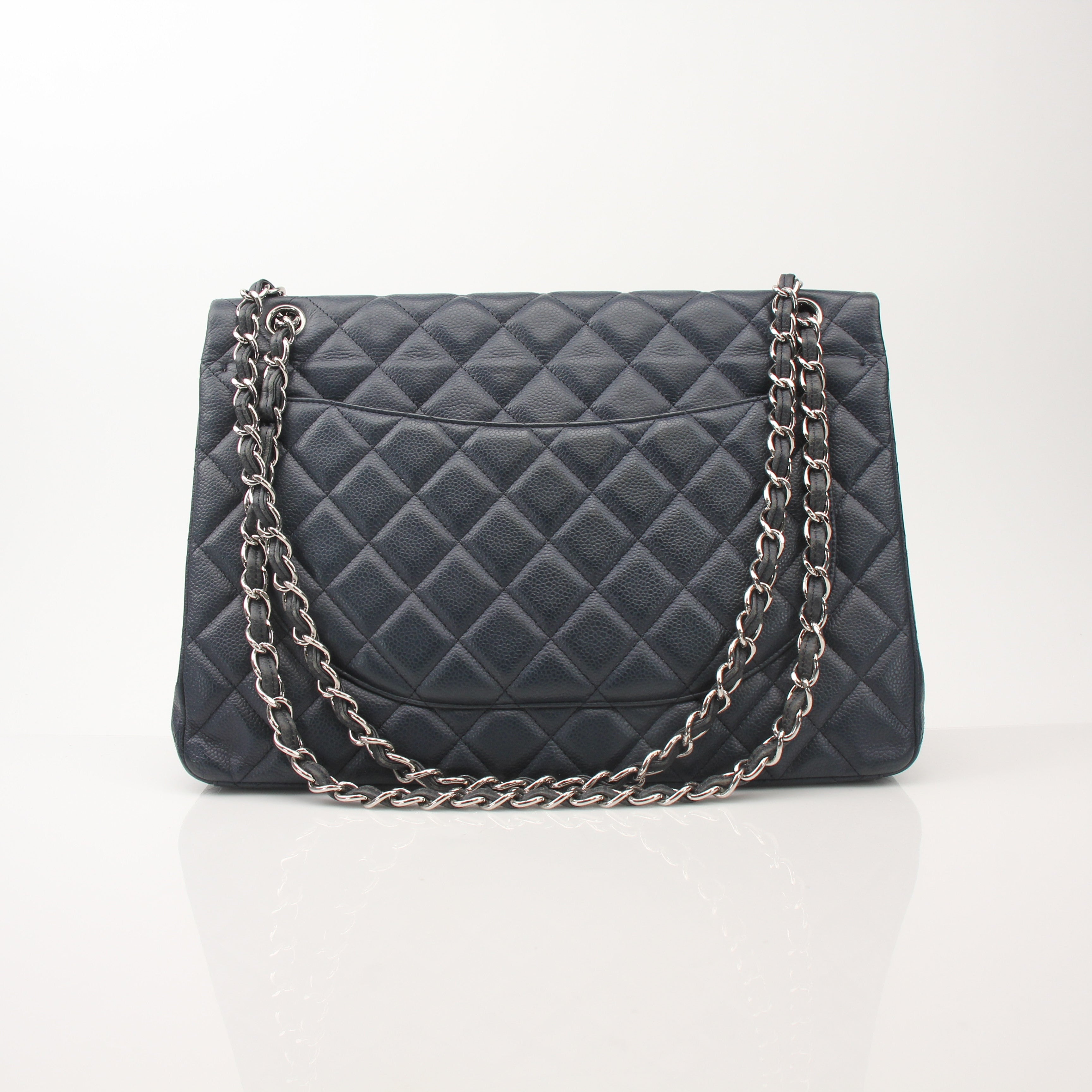 Chanel Caviar Quilted Maxi Double Flap Shoulder Bag