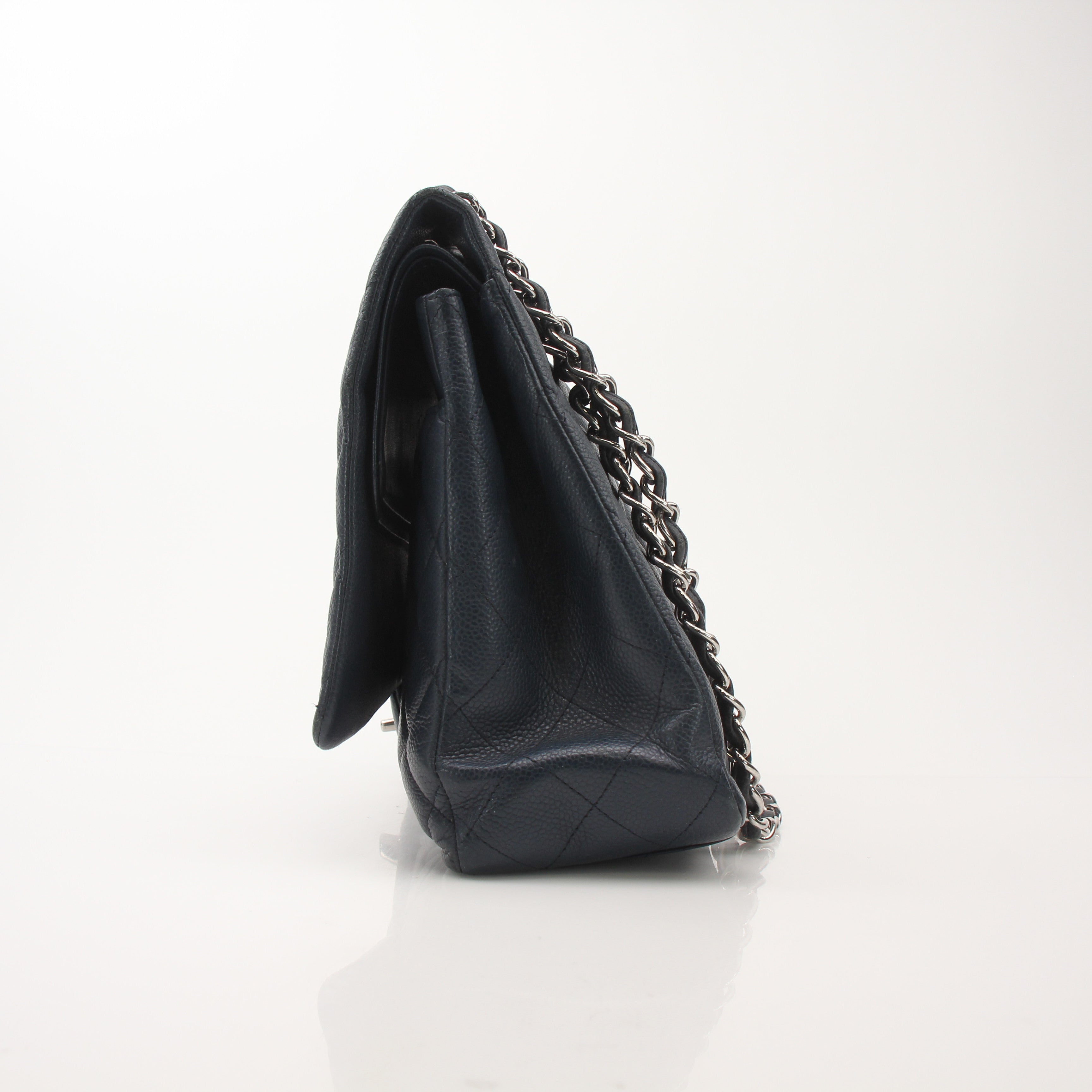 Chanel Caviar Quilted Maxi Double Flap Shoulder Bag