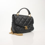 Chanel Quilted Top Handle Bag