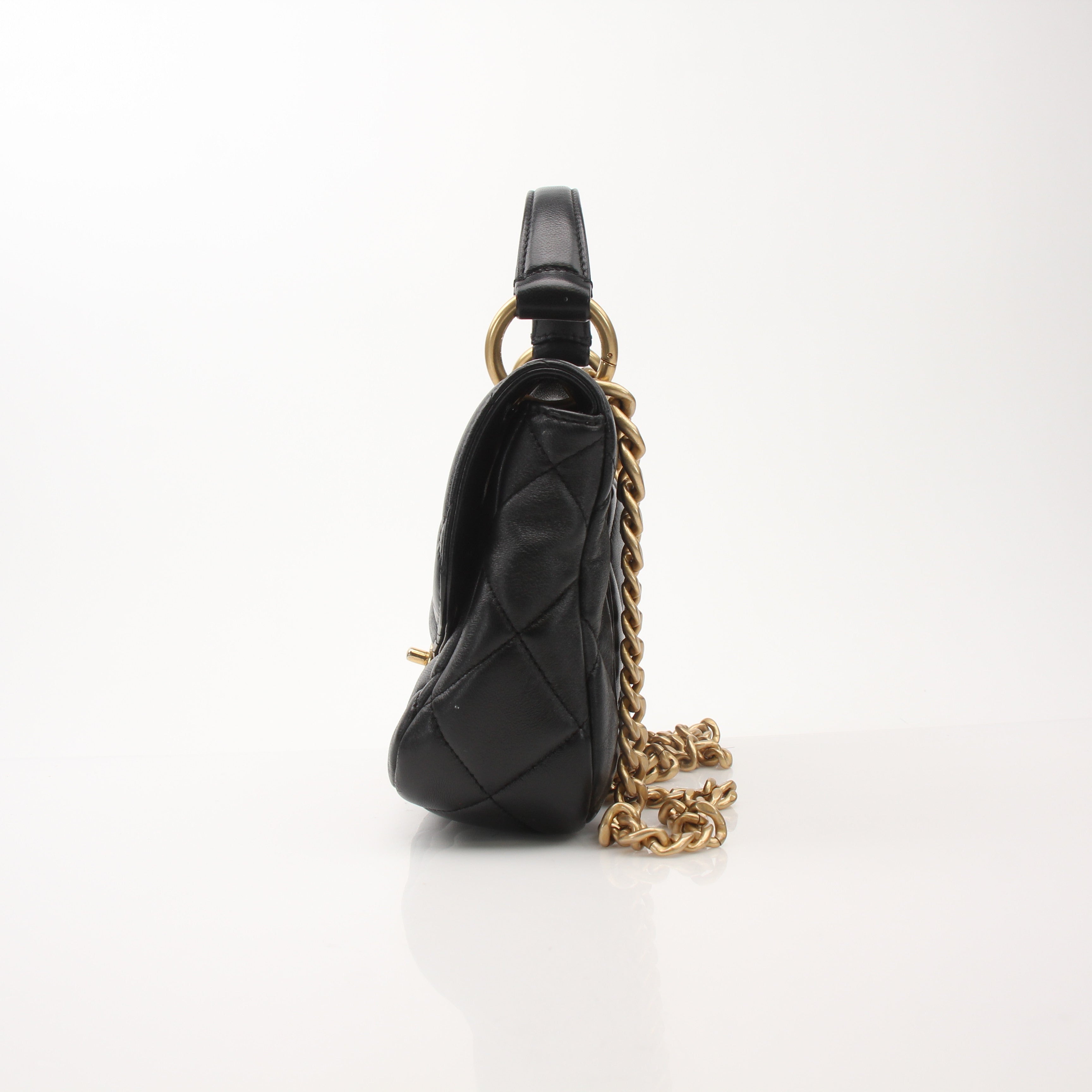 Chanel Quilted Top Handle Bag