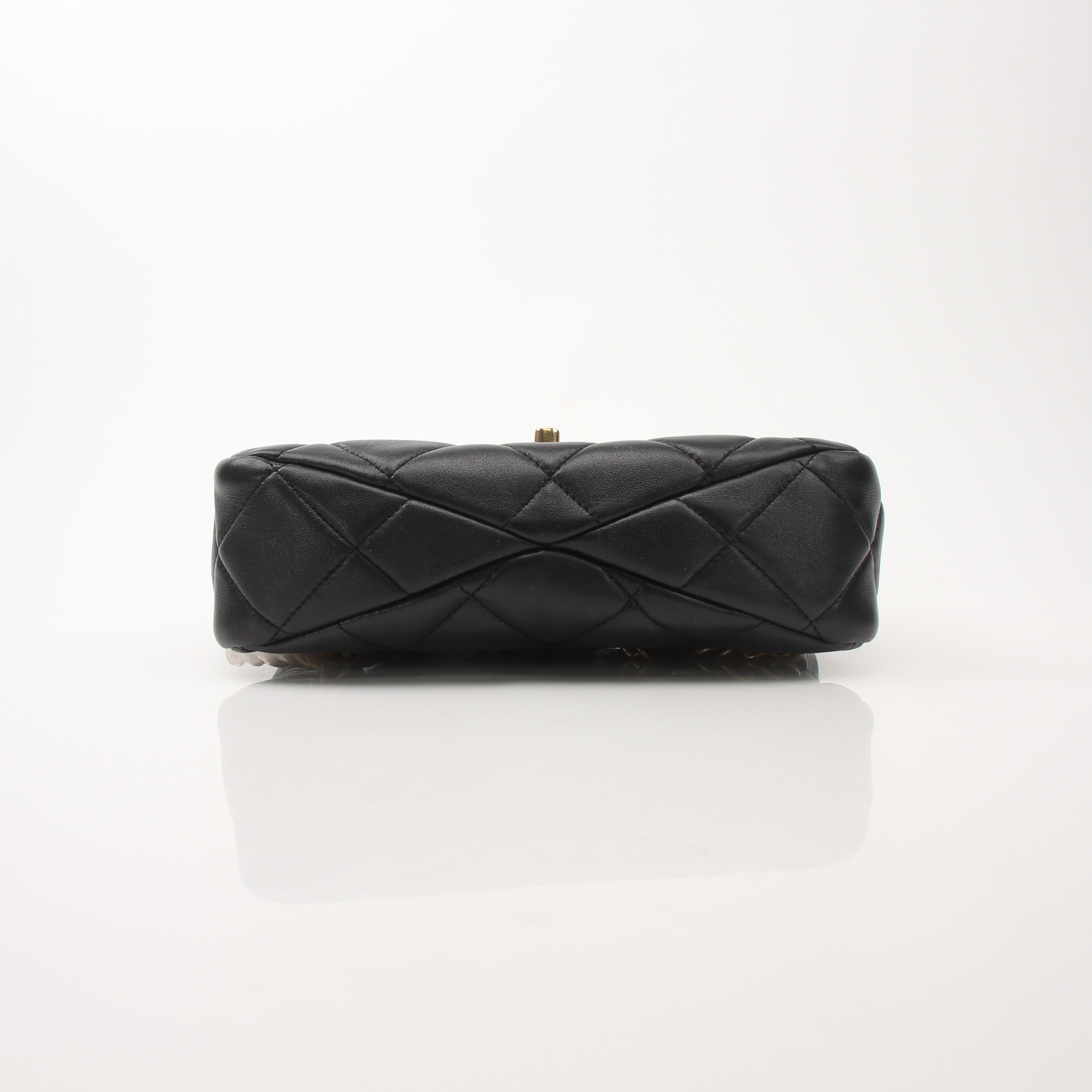 Chanel Quilted Top Handle Bag