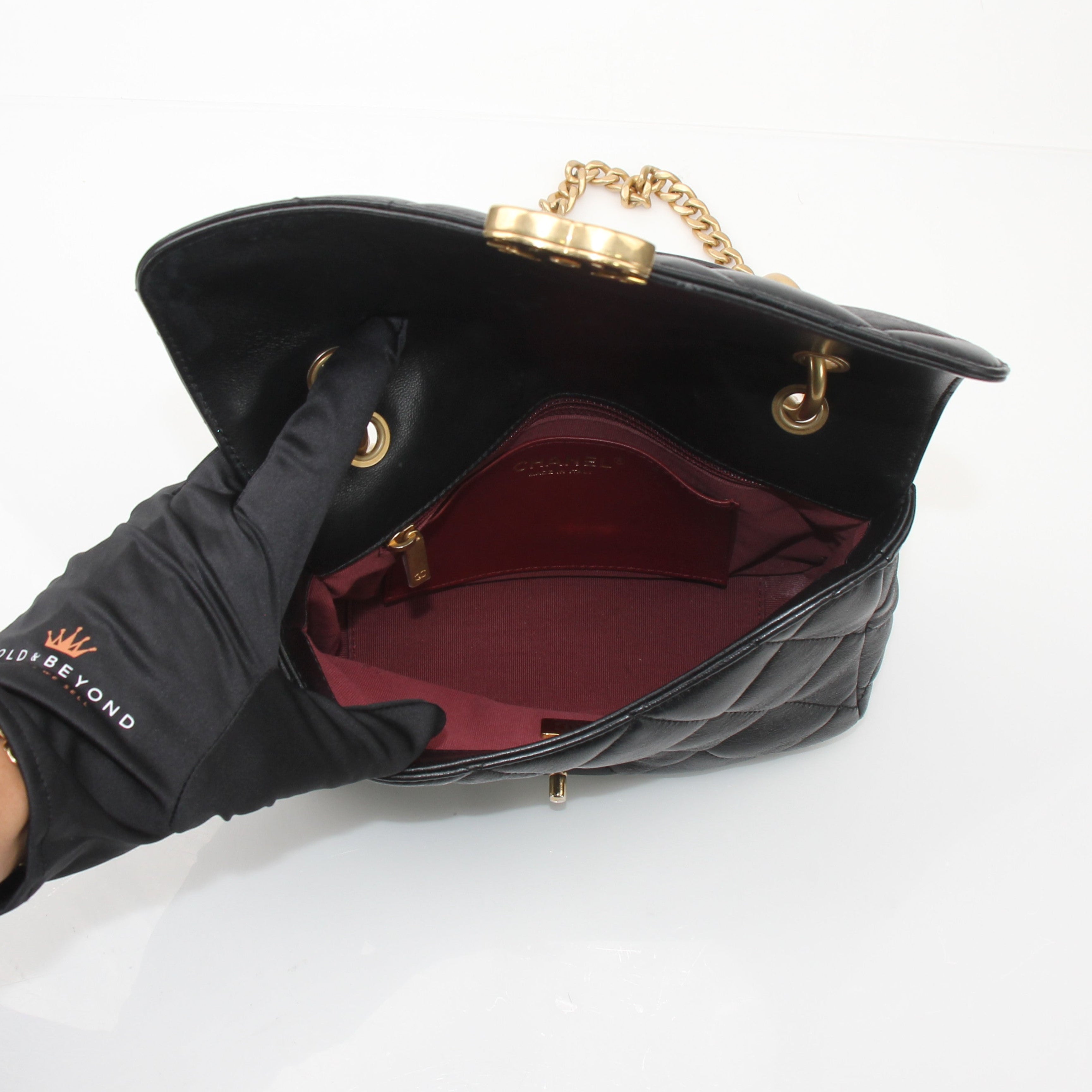 Chanel Quilted Top Handle Bag