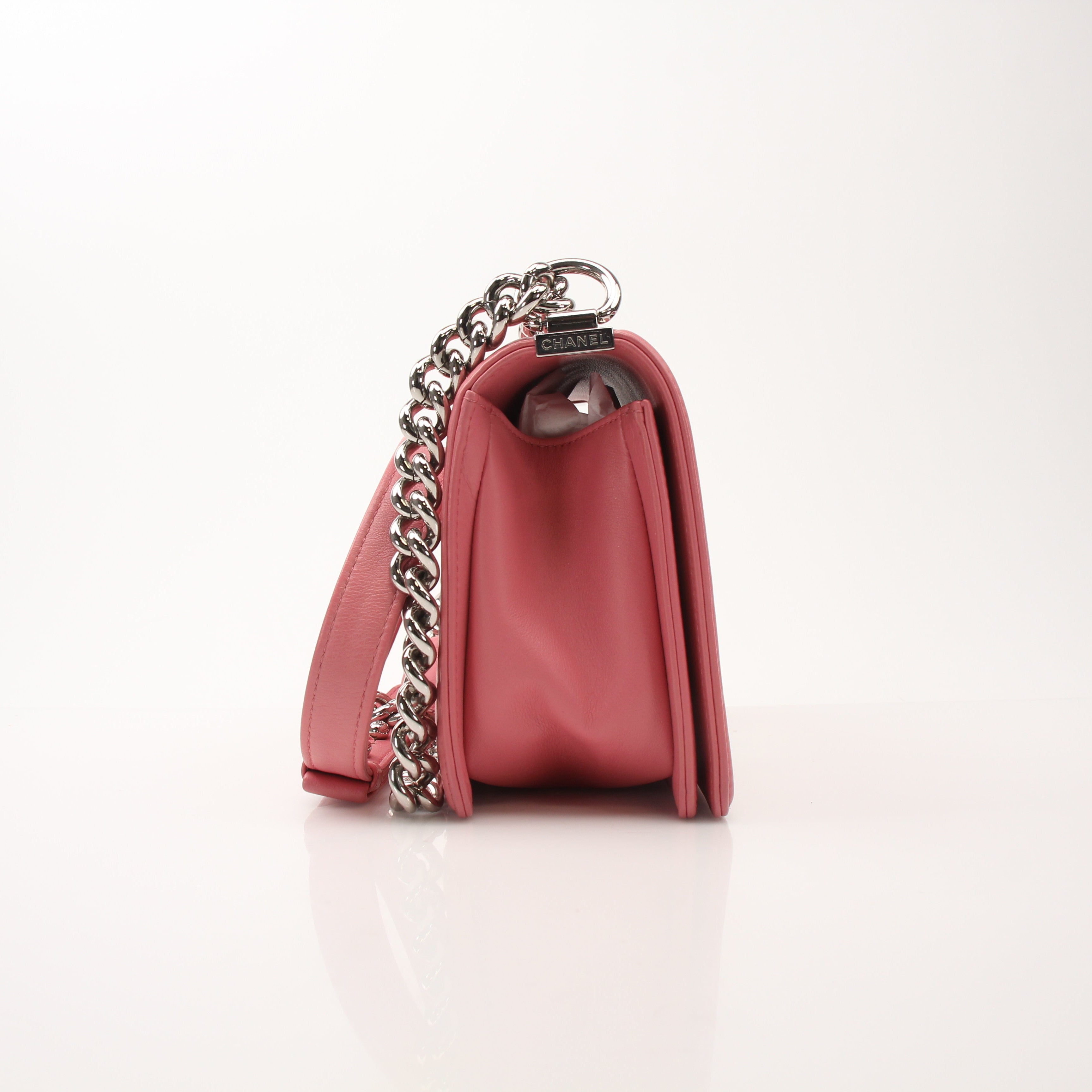 Chanel Chevron Quilted Medium Boy Flap Shoulder Bag