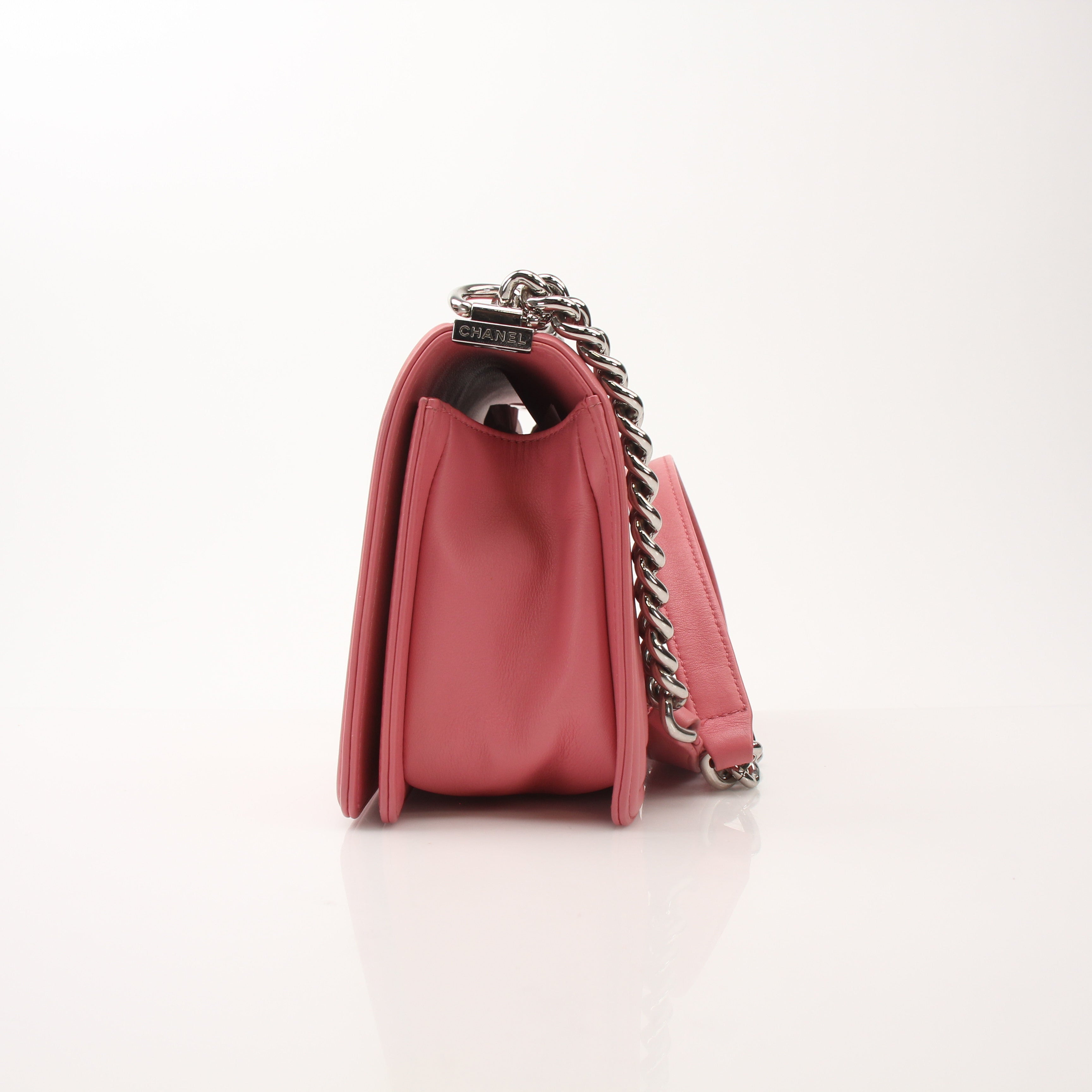Chanel Chevron Quilted Medium Boy Flap Shoulder Bag
