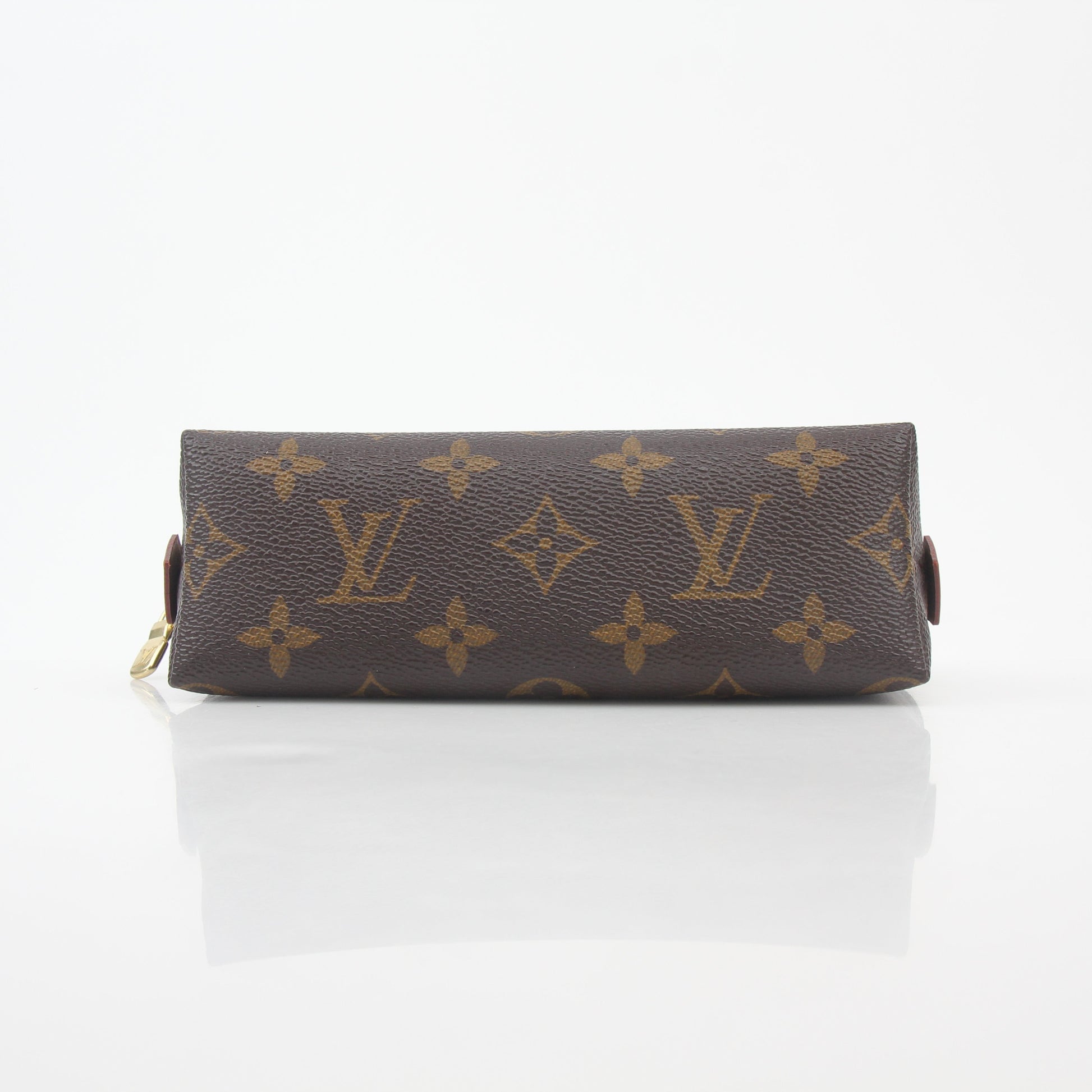 Louis Vuitton Monogram Cosmetic Pouch Vanity Case by Gold & Beyond, featuring classic monogram canvas and gold-tone zipper.