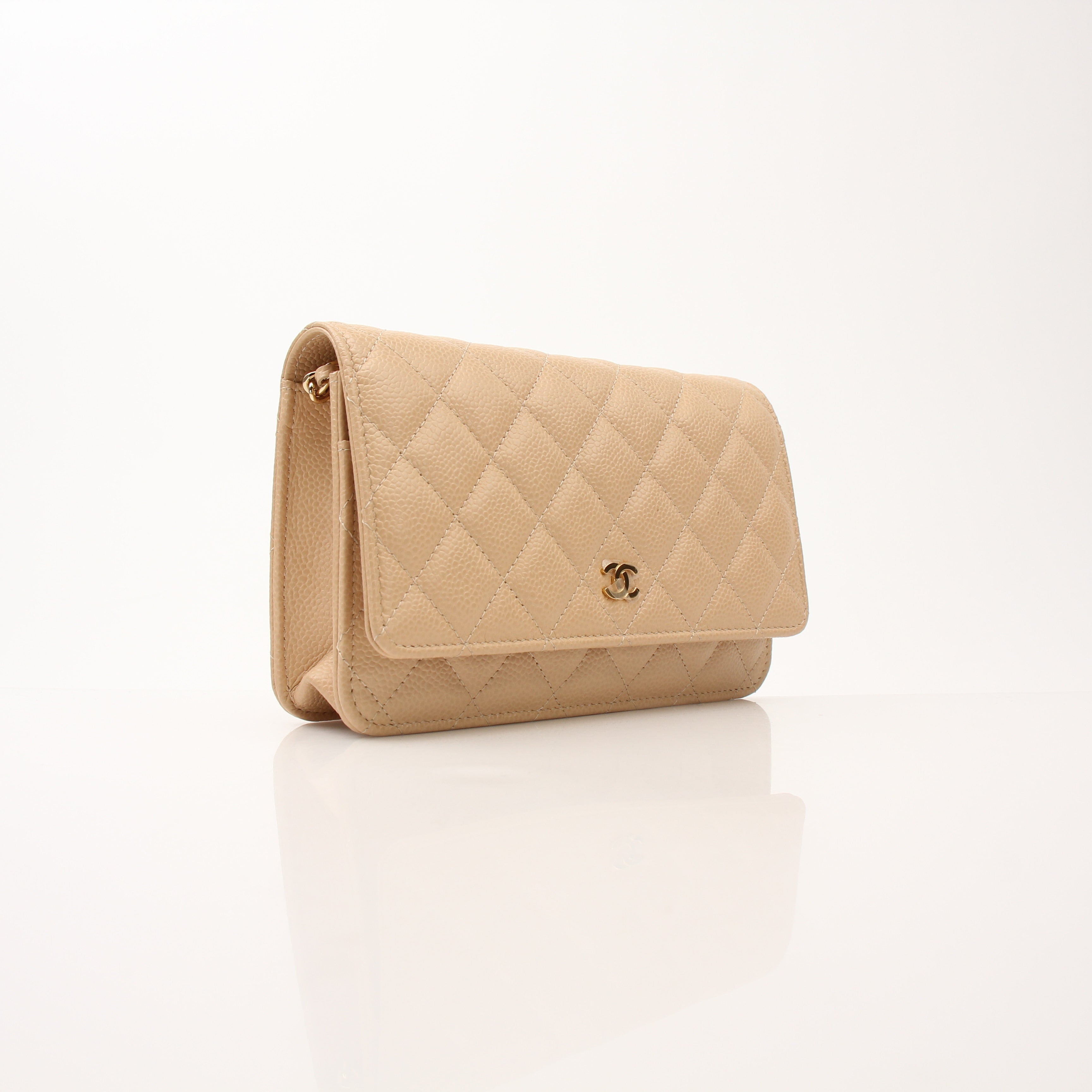 Chanel Caviar Quilted Wallet on Chain Bag