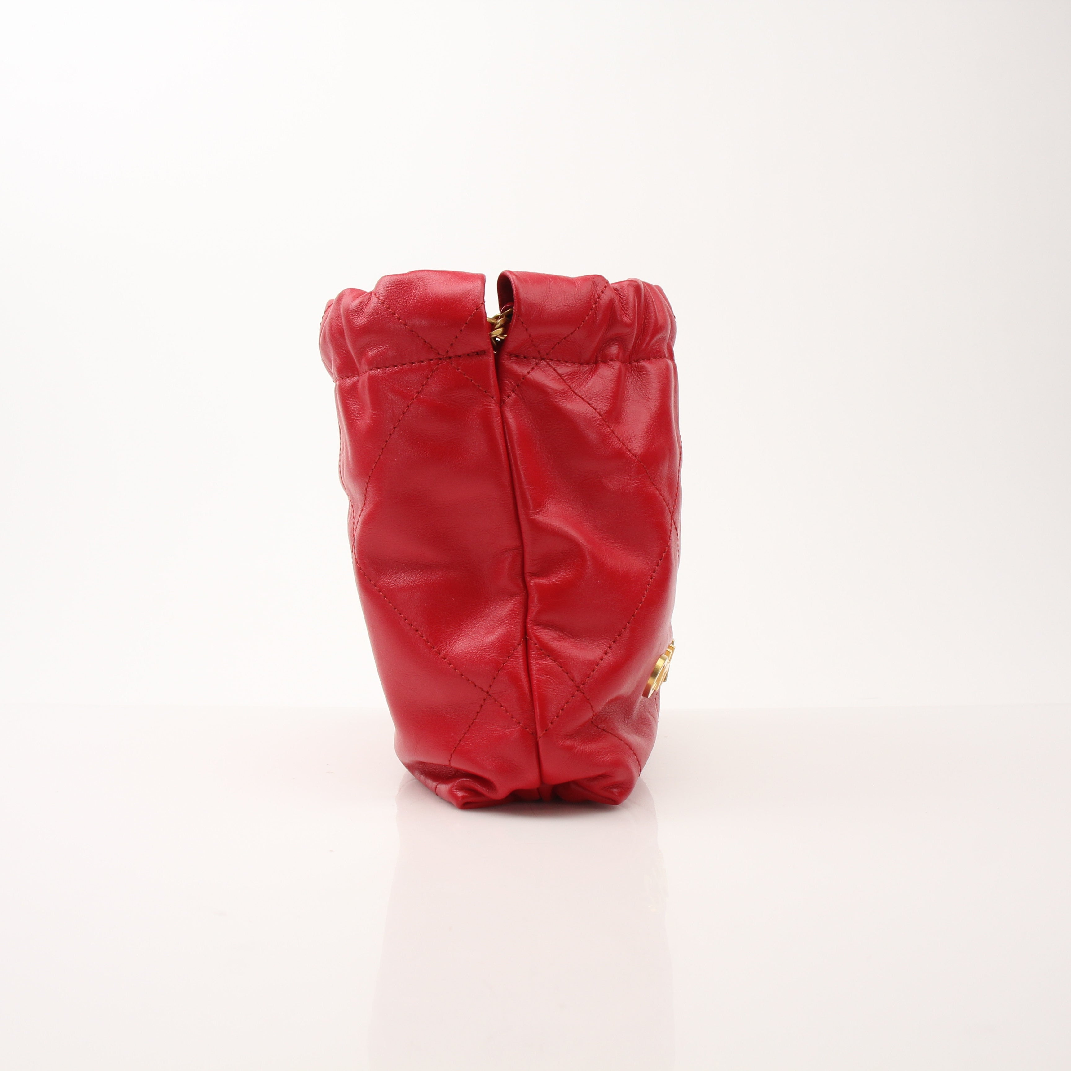 Chanel Calfskin Quilted Mini Chanel 22 Shoulder Bag